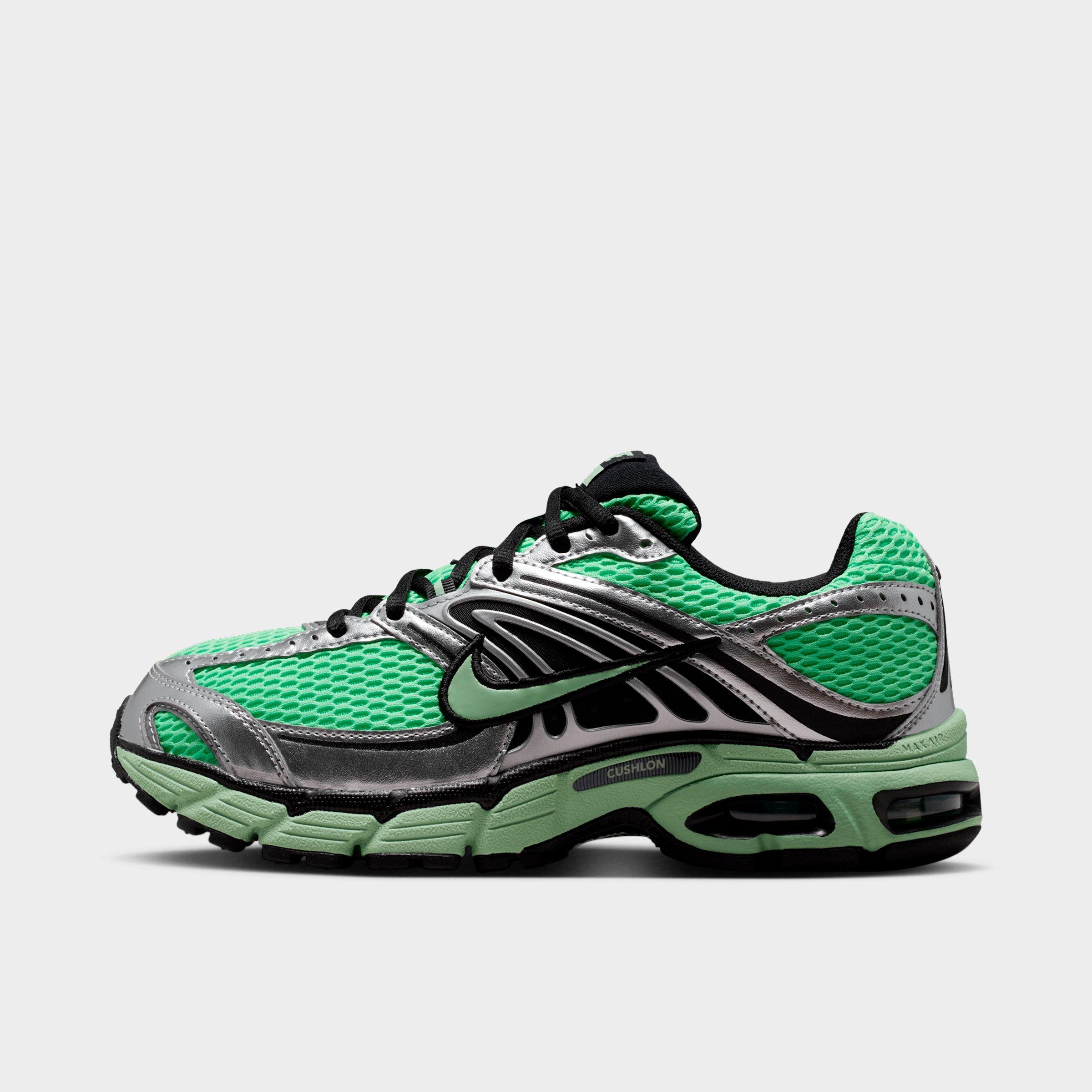 Nike Women's Air Max Moto 2K Casual Shoes in Illusion Green/Metallic Silver/Black Size: 6.0