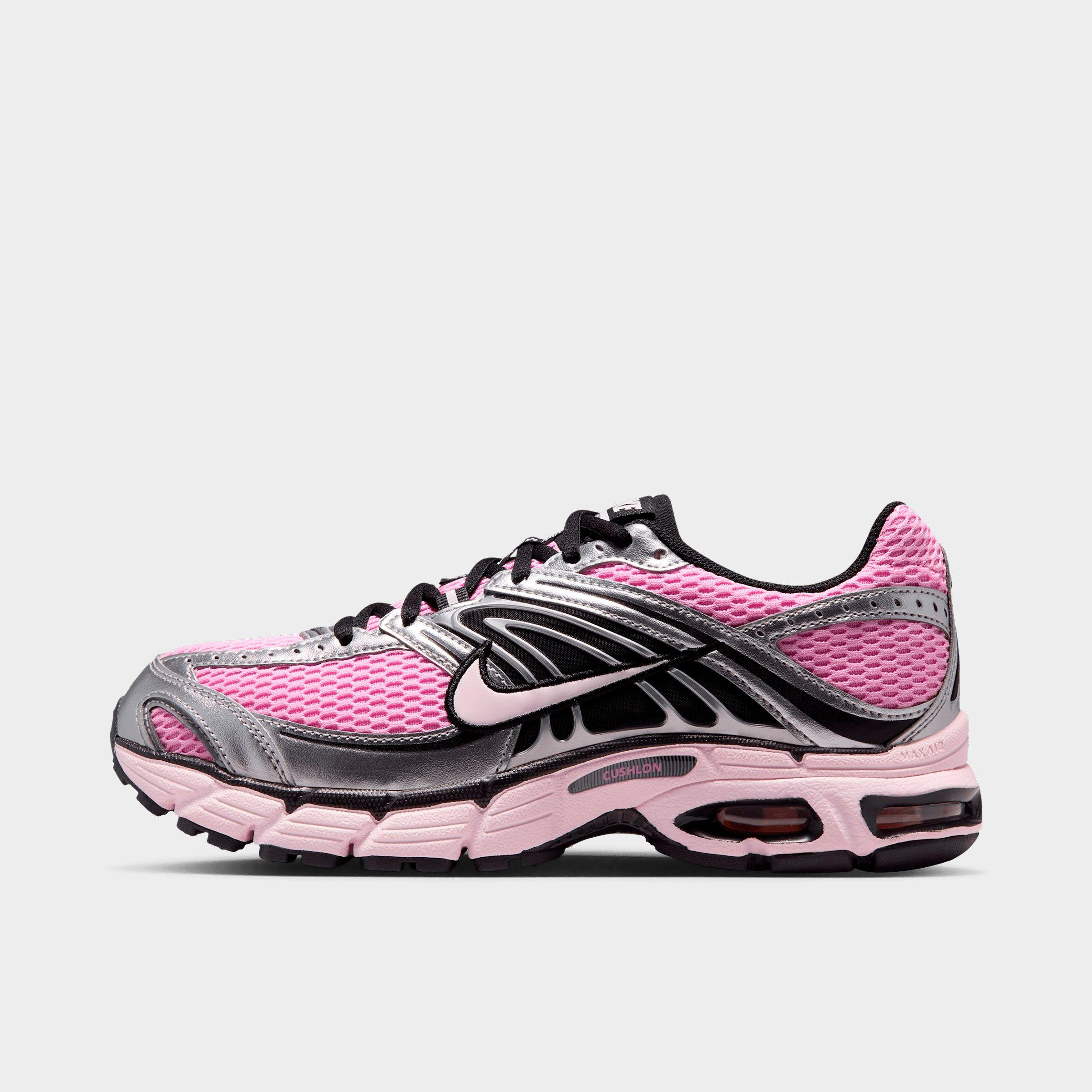 Nike Women's Air Max Moto 2K Casual Shoes in Pink Rise/Metallic Silver/Black Size: 9.0