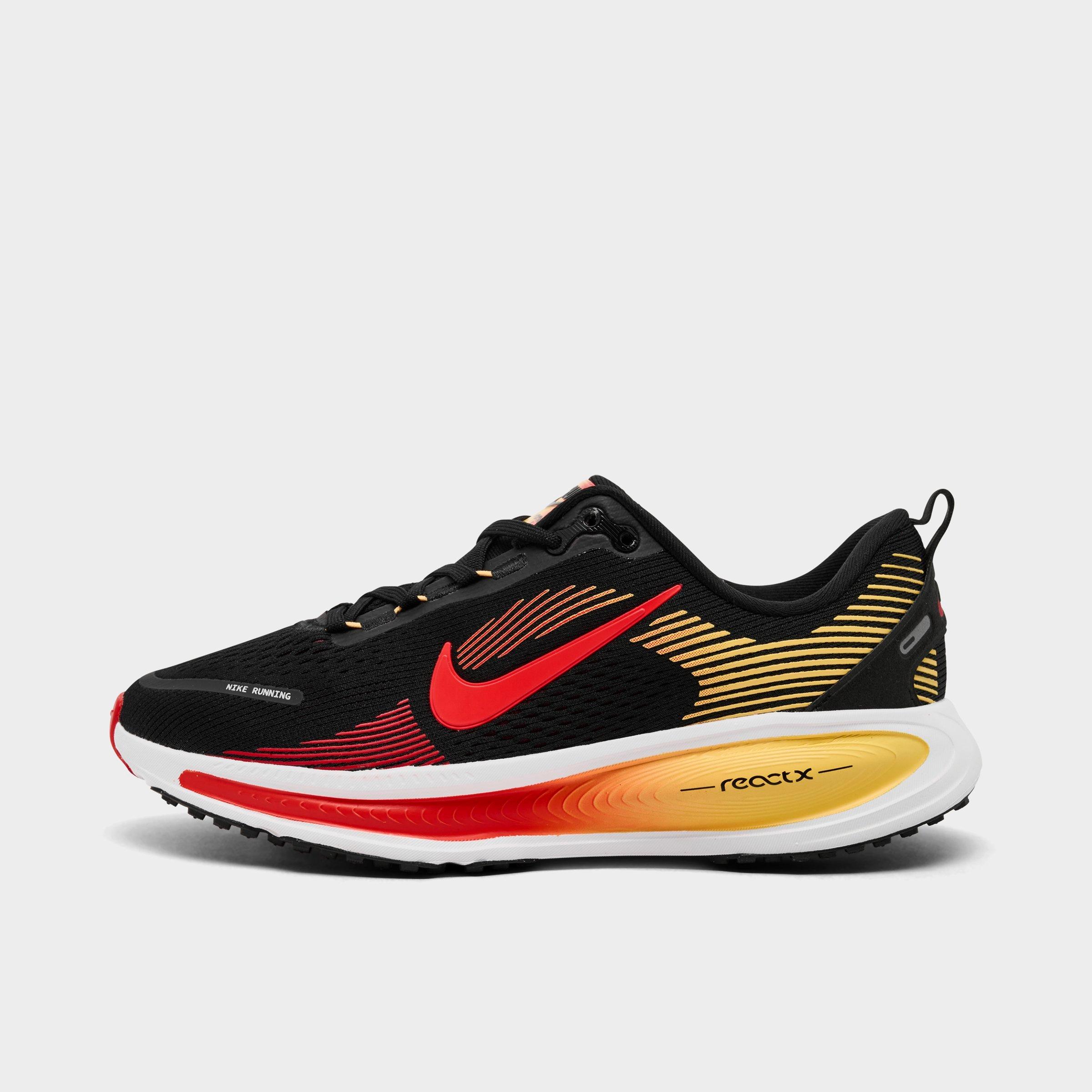 Nike Big Kids Vomero 18 Running Shoes in Black/Bright Crimson/Light Crimson Size: 4.0