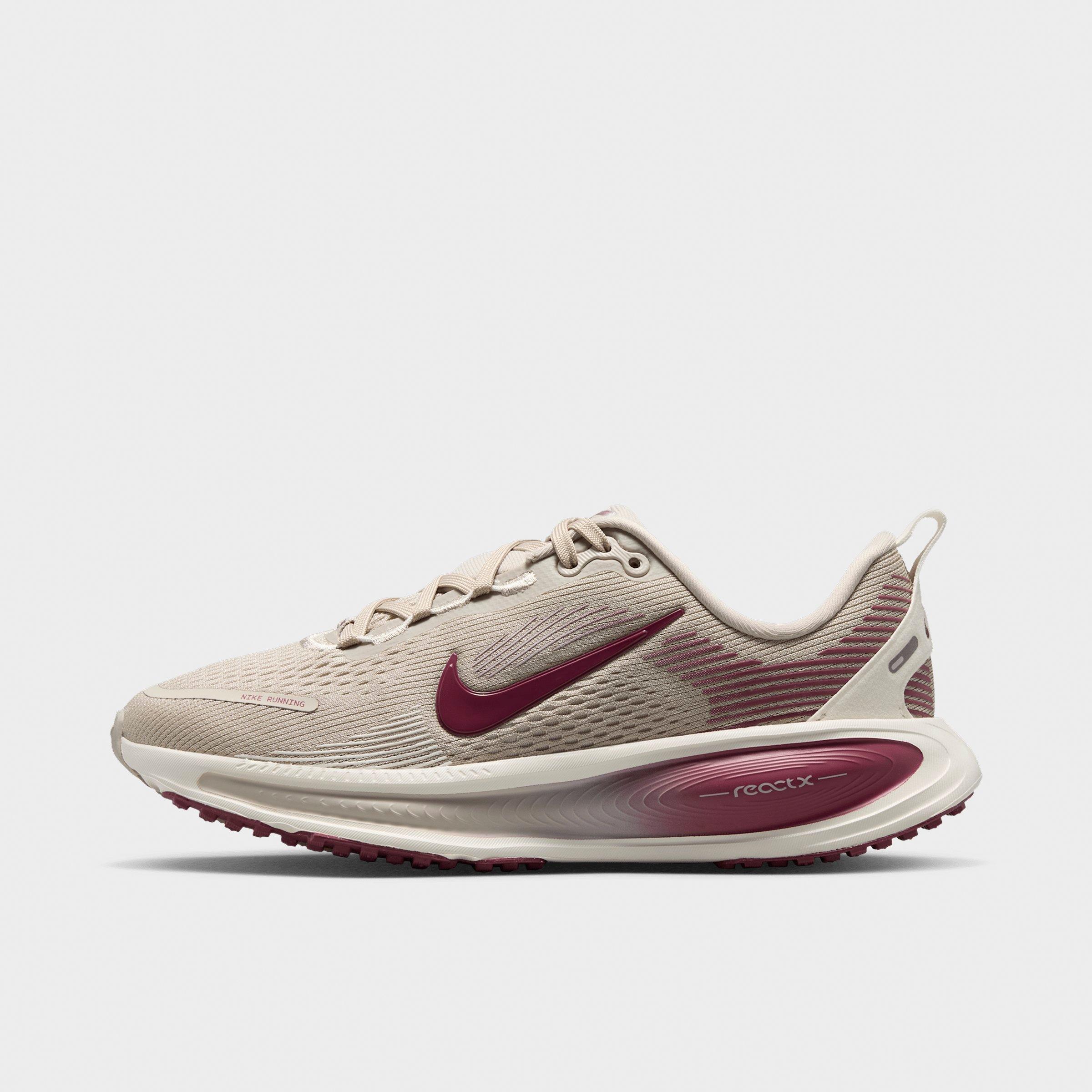 Nike Big Kids Vomero 18 Running Shoes in Cream II/Sail/Pink Smoke Size: 3.5