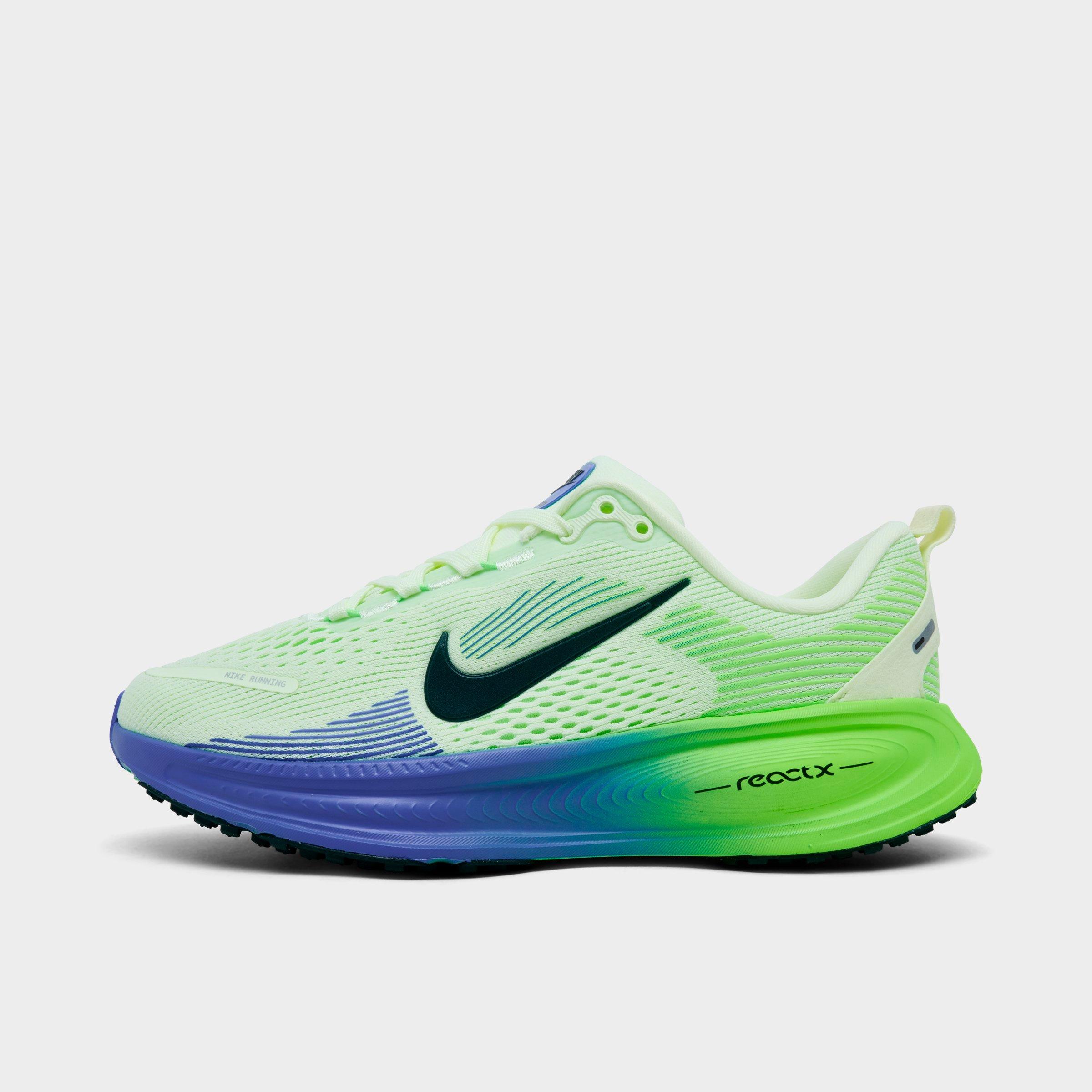 Nike Big Kids Vomero 18 Running Shoes in Volt Tint/Volt Tint/Sapphire Size: 6.5