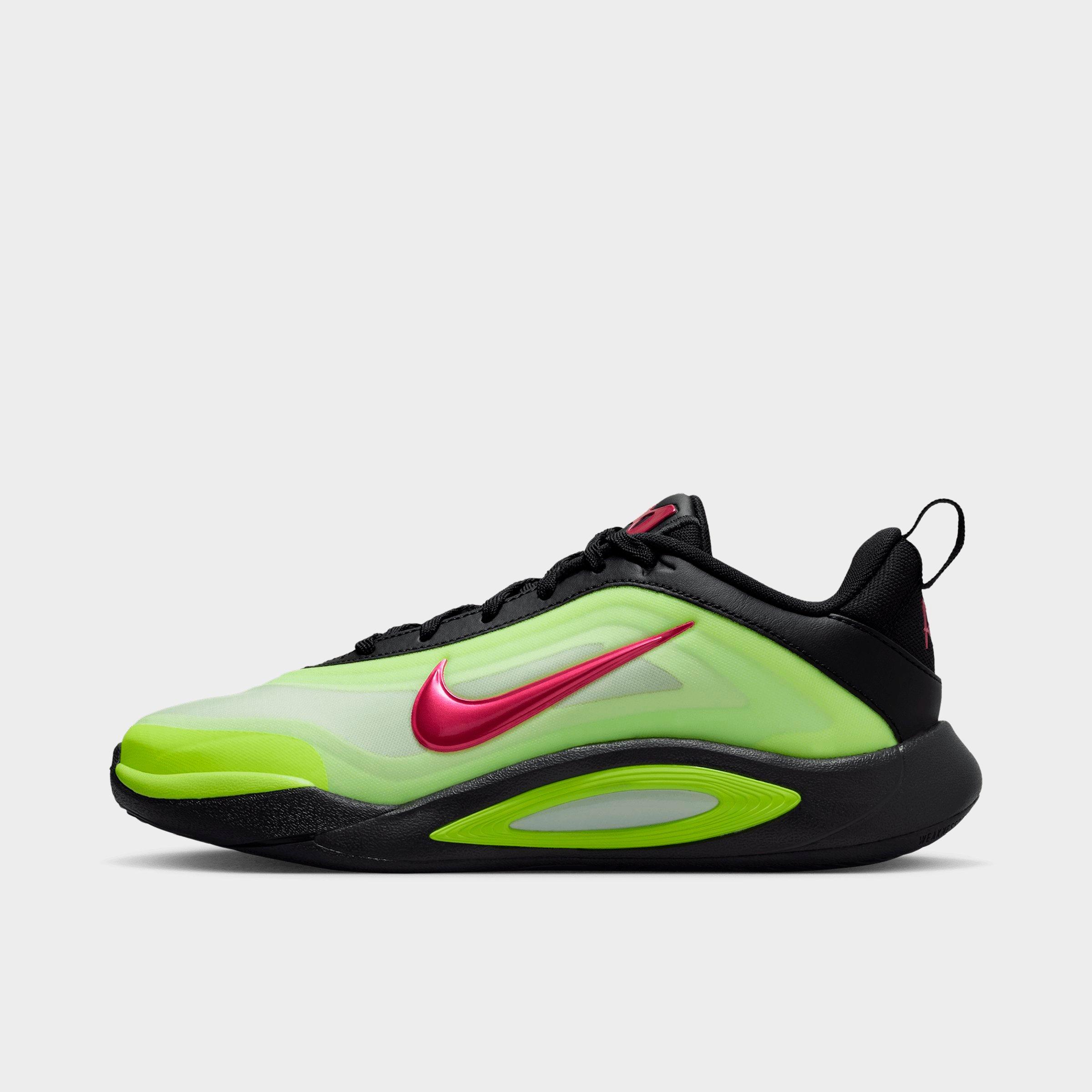Nike Big Kids A'One SE A'ja Wilson Basketball Shoes in Black/Hyper Pink/Volt Size: 1.0