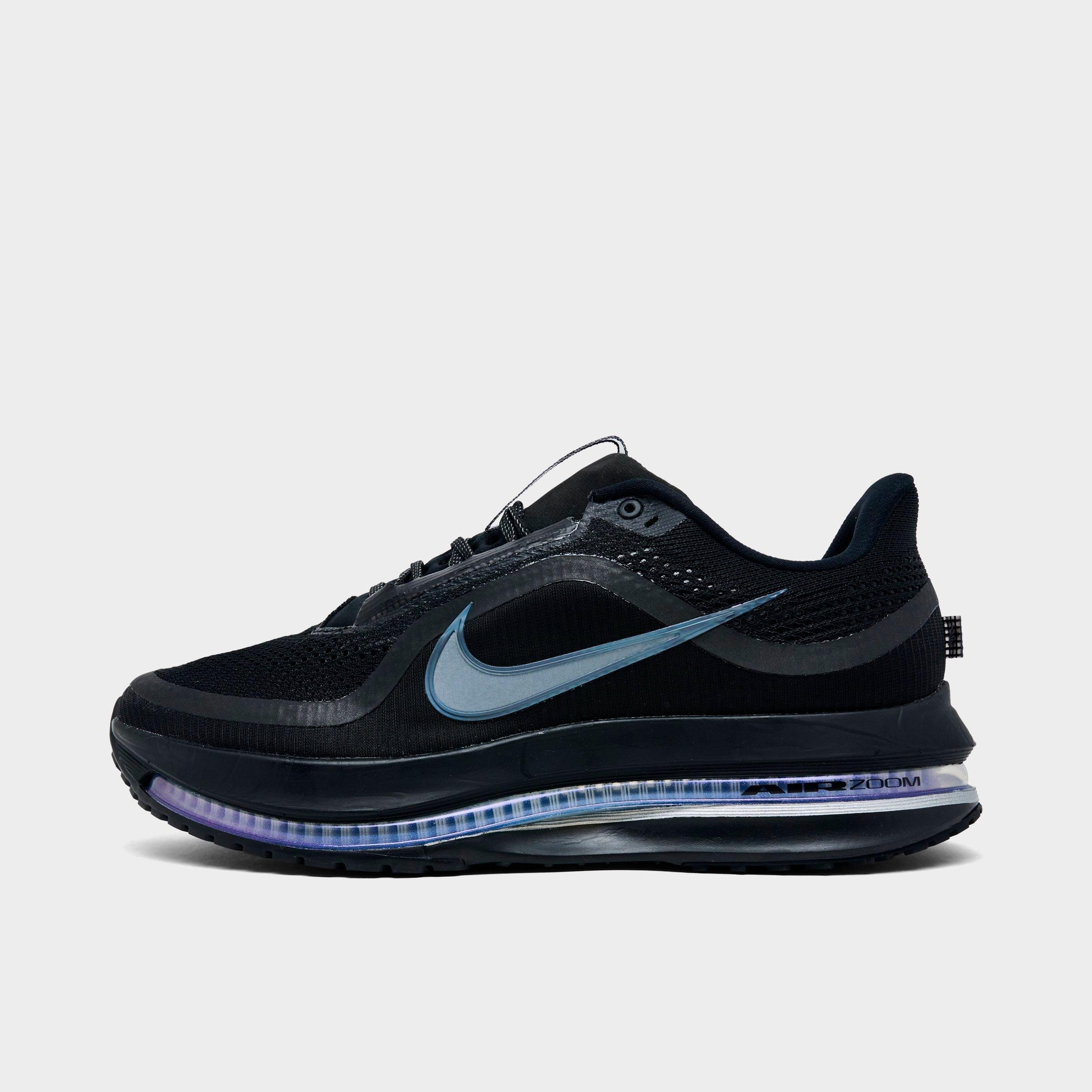 Nike Men's Pegasus Premium Running Shoes in Black/Metallic Silver/Black Size: 7.5