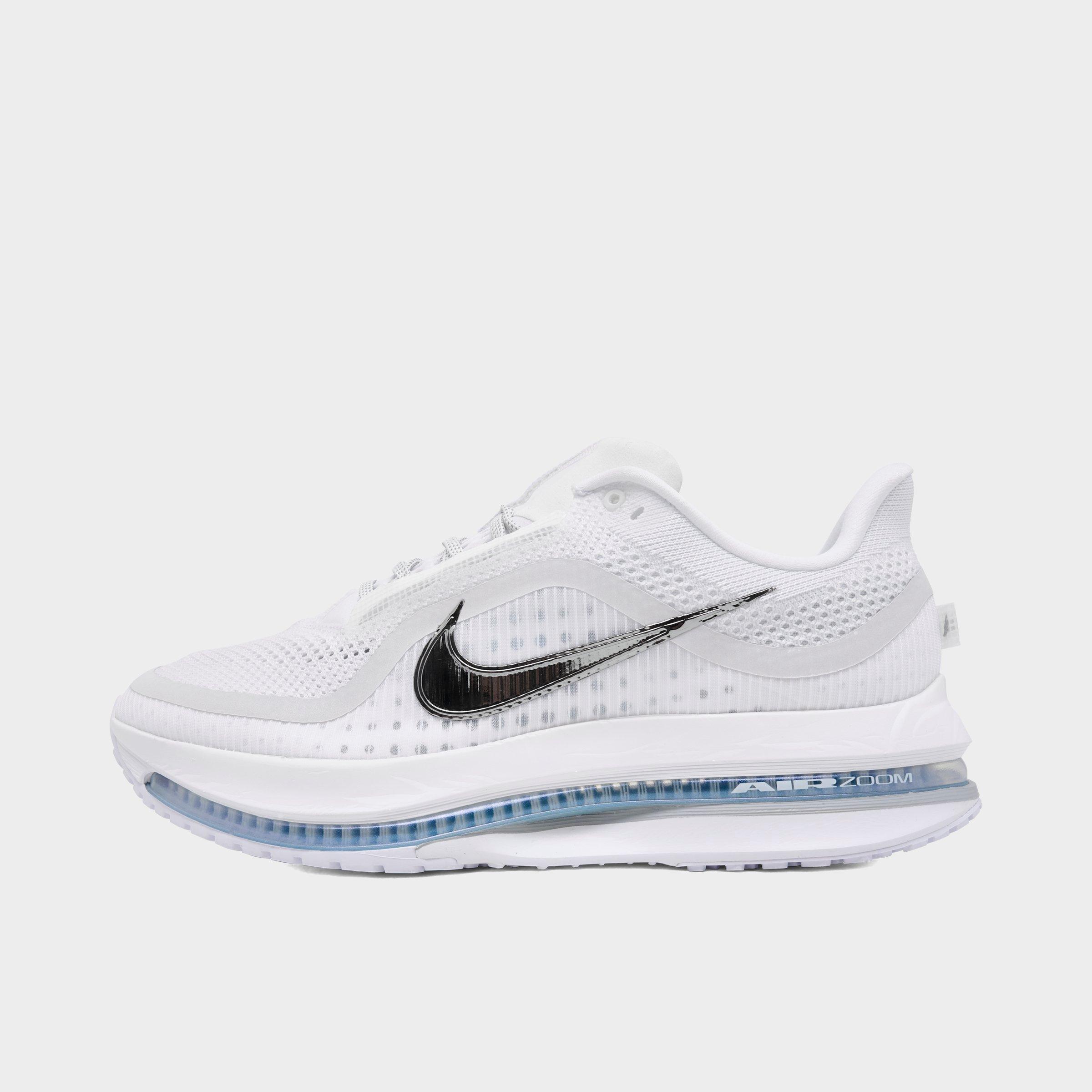 Nike Men's Pegasus Premium Running Shoes in White/Metallic Silver Size: 7.5