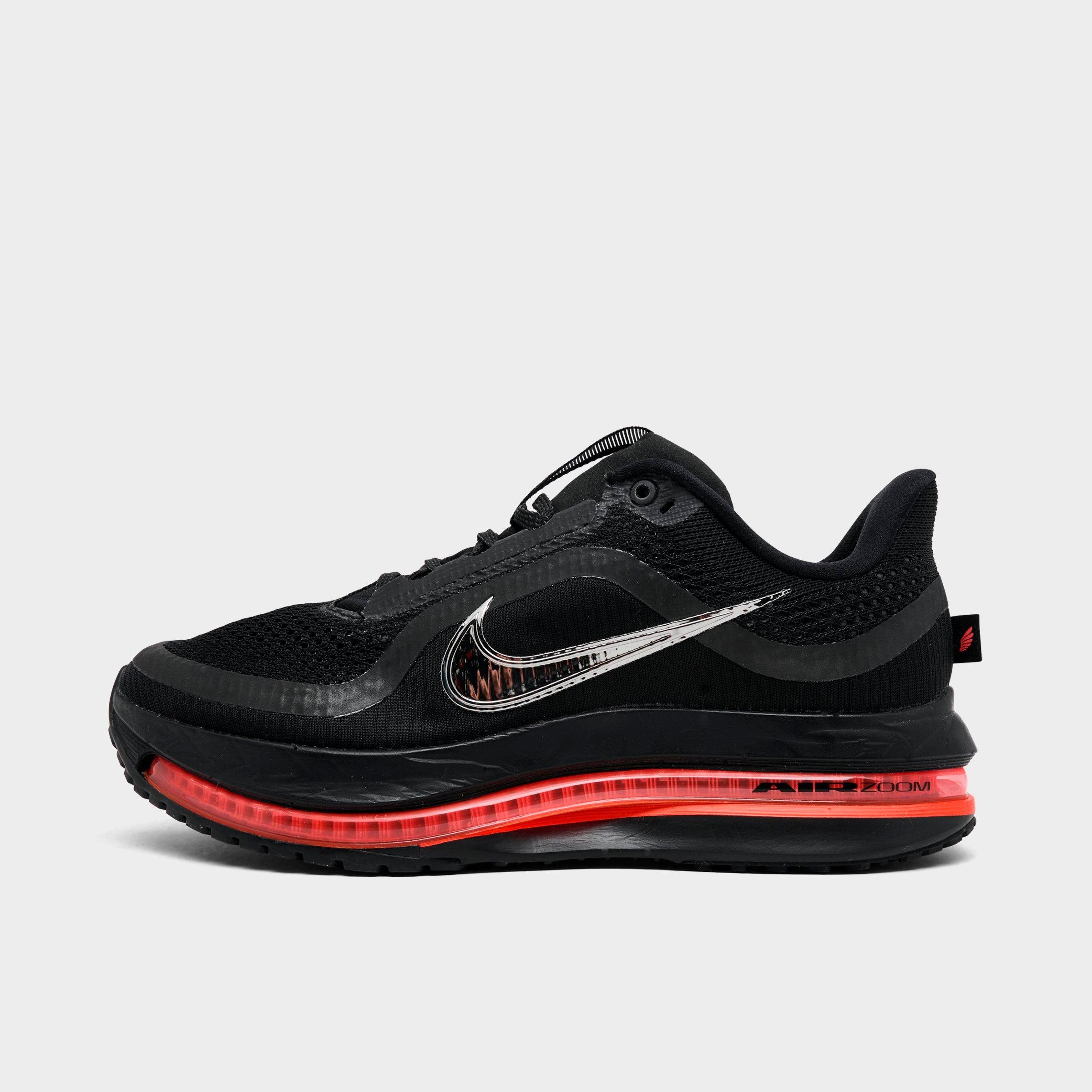 Nike Women's Pegasus Premium Running Shoes in Black/Bright Crimson/Metallic Silver Size: 5.0