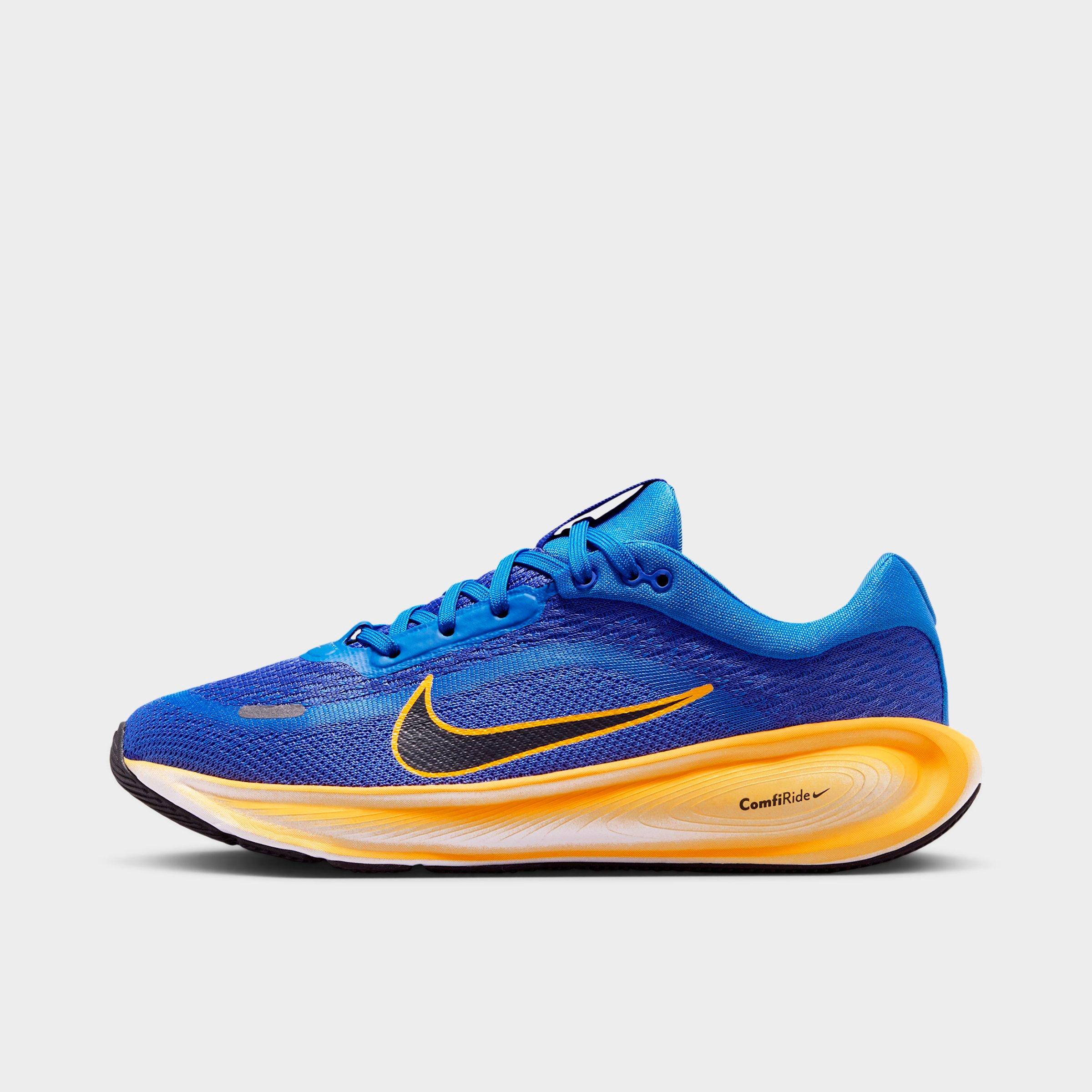 Nike Big Kids Stellar Ride Running Shoes in Blue Crystal/Lapis/Volt Tint Size: 5.0