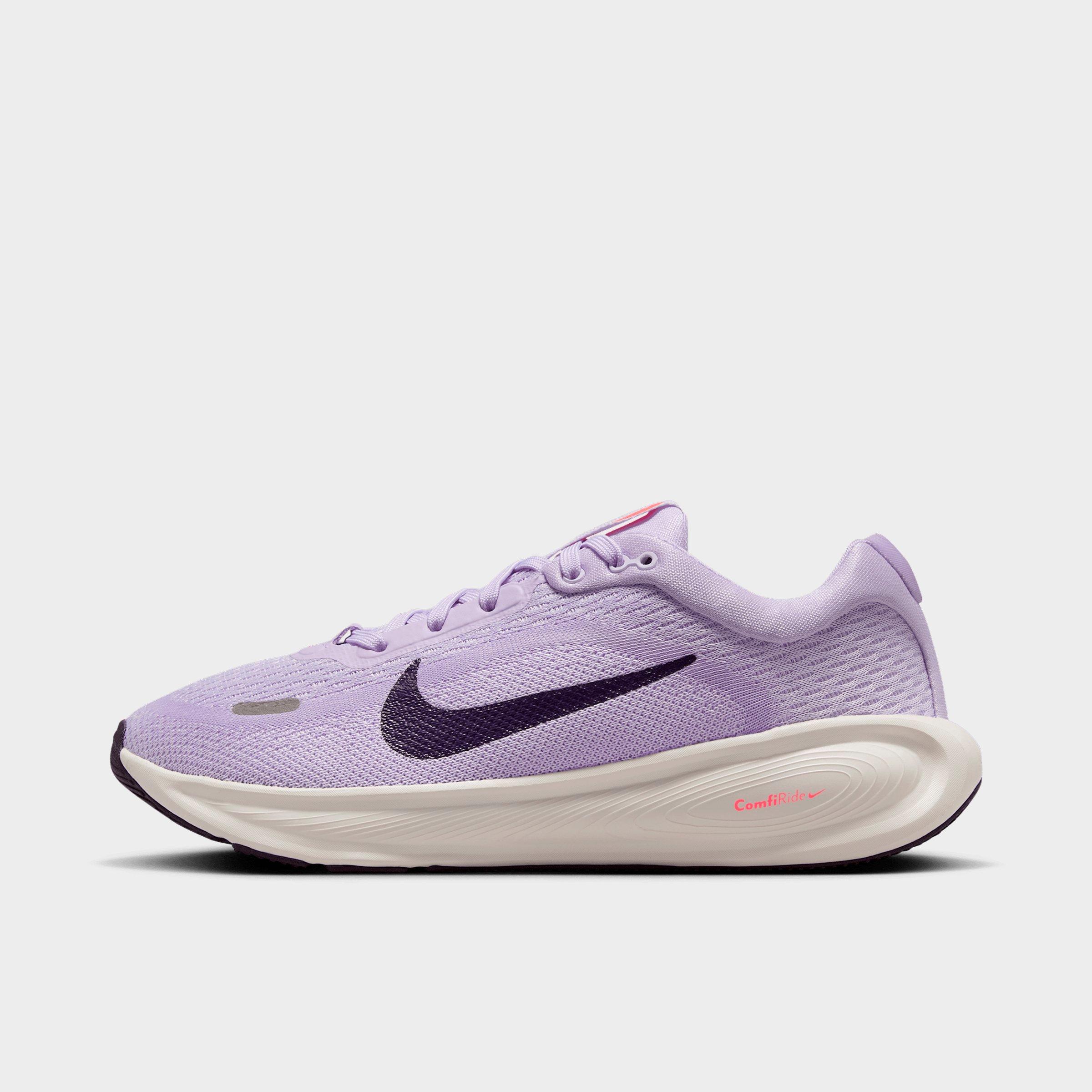 Nike Big Kids Stellar Ride Running Shoes in Violet Mist/Barely Grape/Hot Lava Size: 4.0
