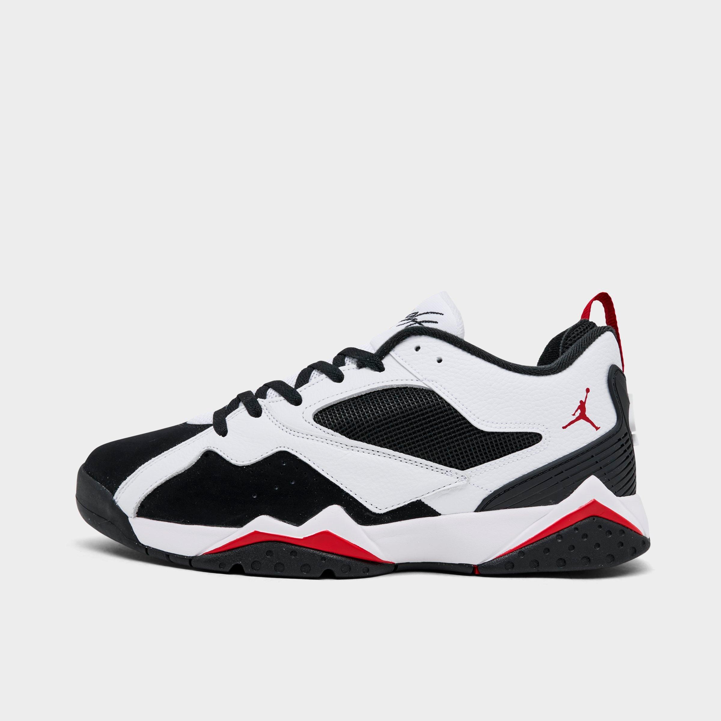Jordan Men's Air MVP 92 Casual Shoes in White/Black/Gym Red Size: 7.5