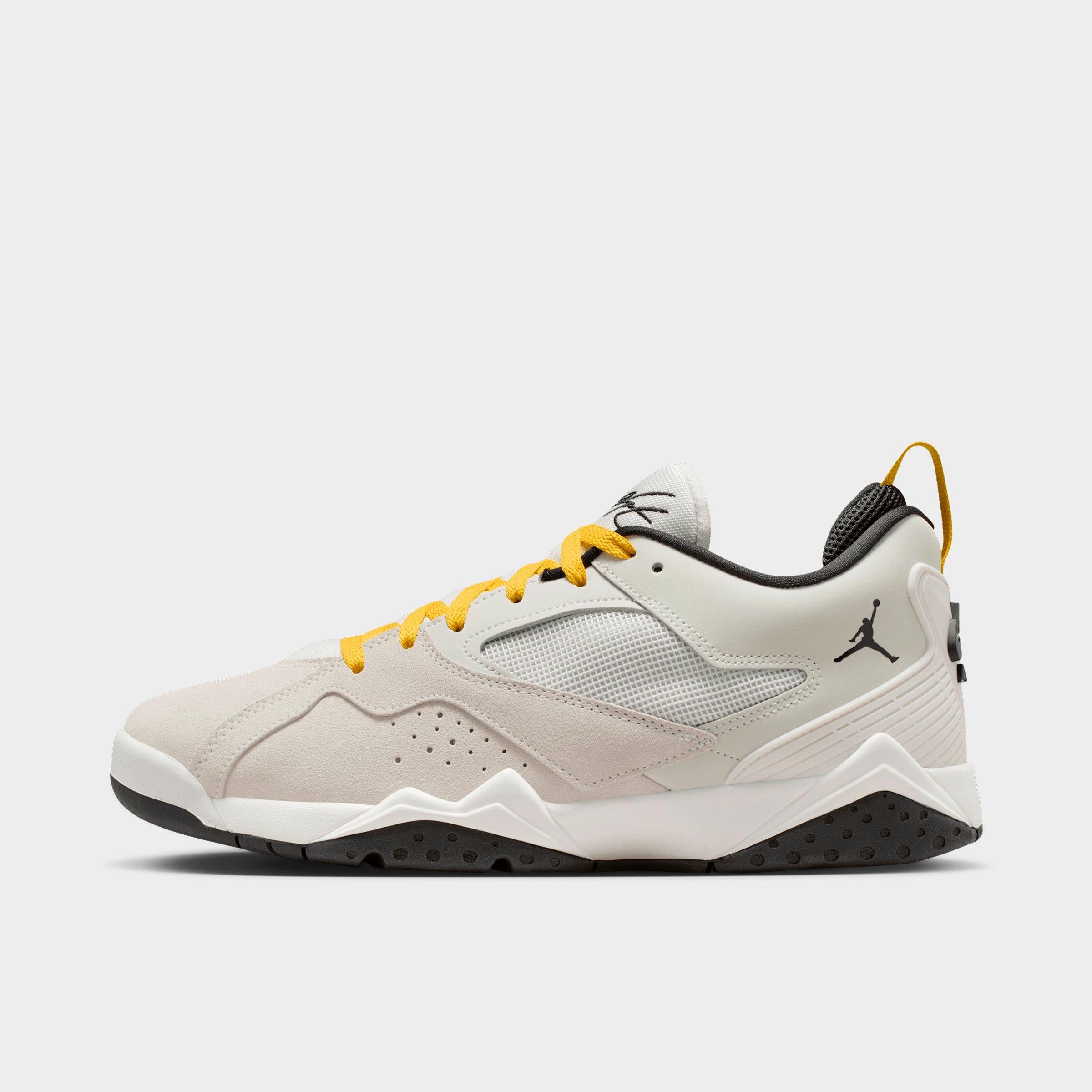 Jordan Men's Air MVP 92 Casual Shoes in Summit White/Vivid Sulfur/Black Size: 7.0