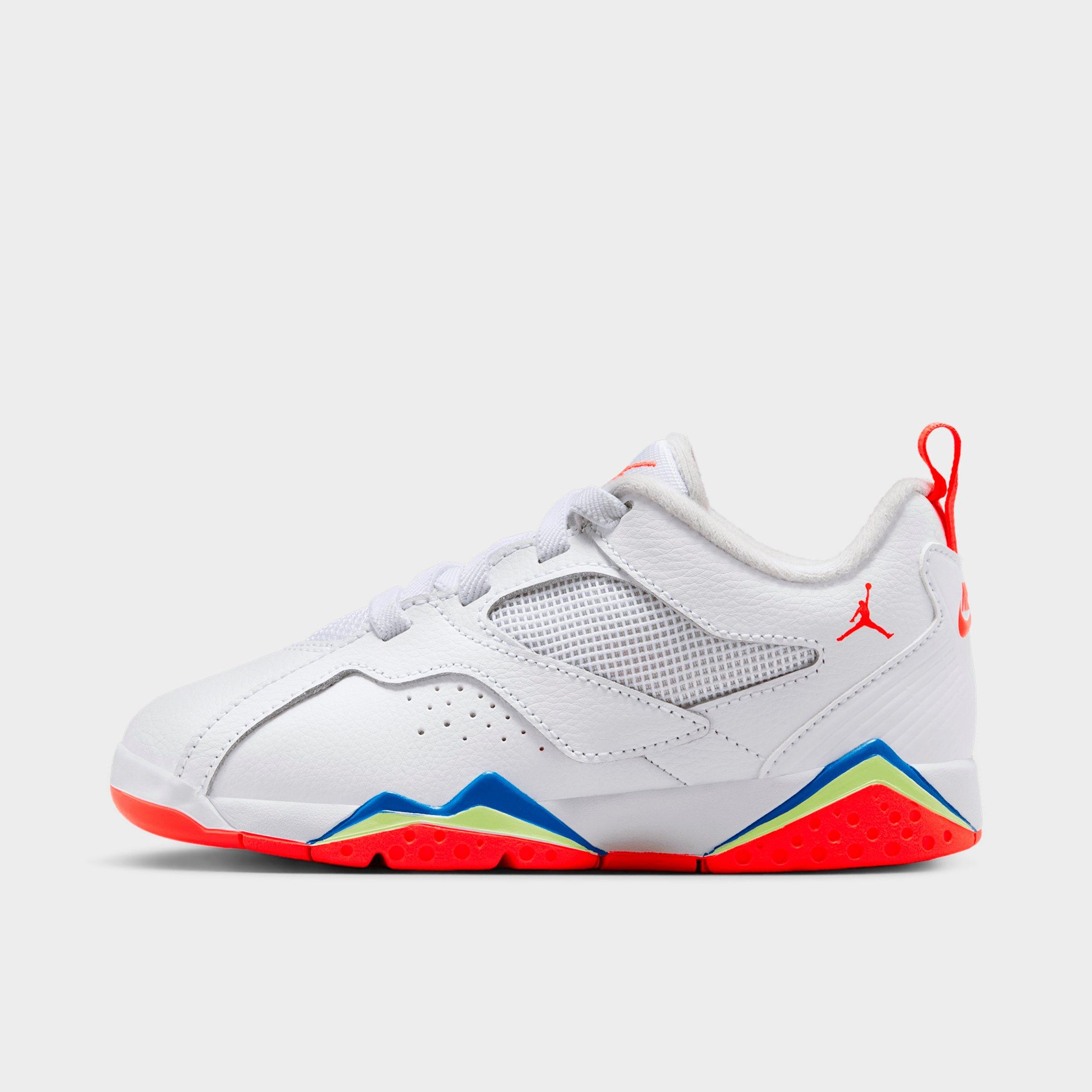 Jordan Little Kids MVP 92 Basketball Shoes in White/Vast Grey/Game Royal Size: 1.0