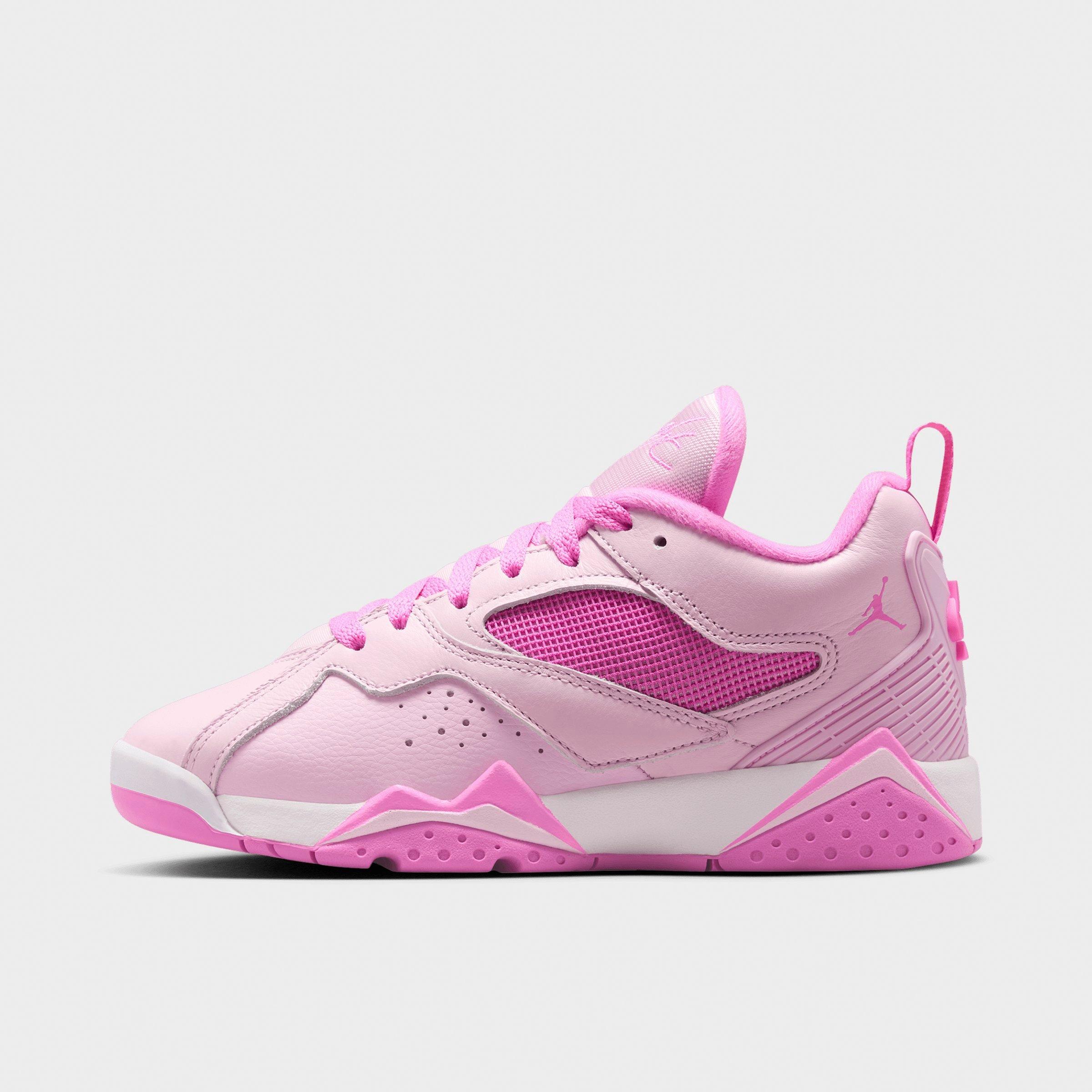 Jordan Big Kids Air MVP 92 Basketball Shoes in Pink Foam/White/China Rose Size: 4.0