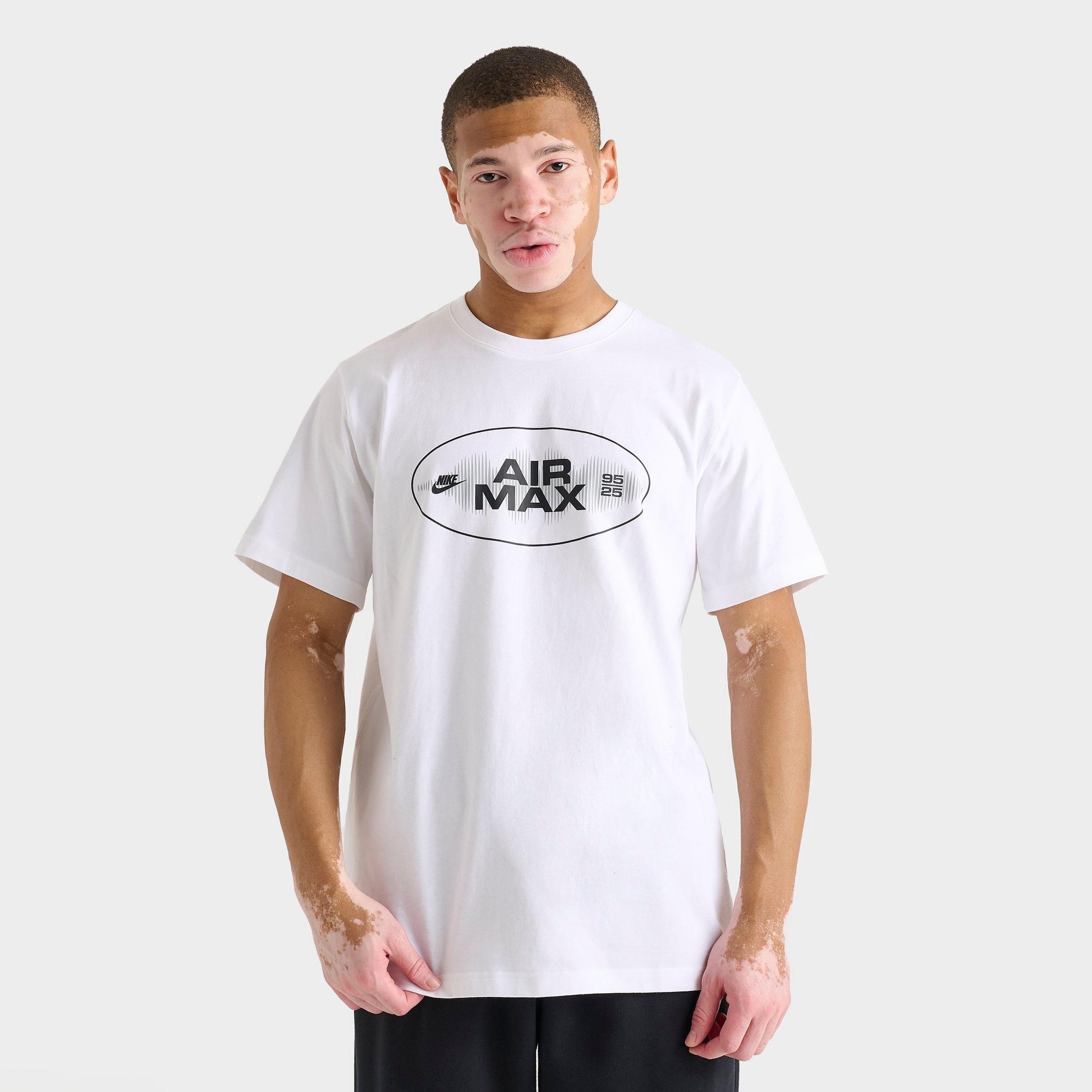 Nike Men's Air Max T-Shirt in White/White Size Small 100% Cotton