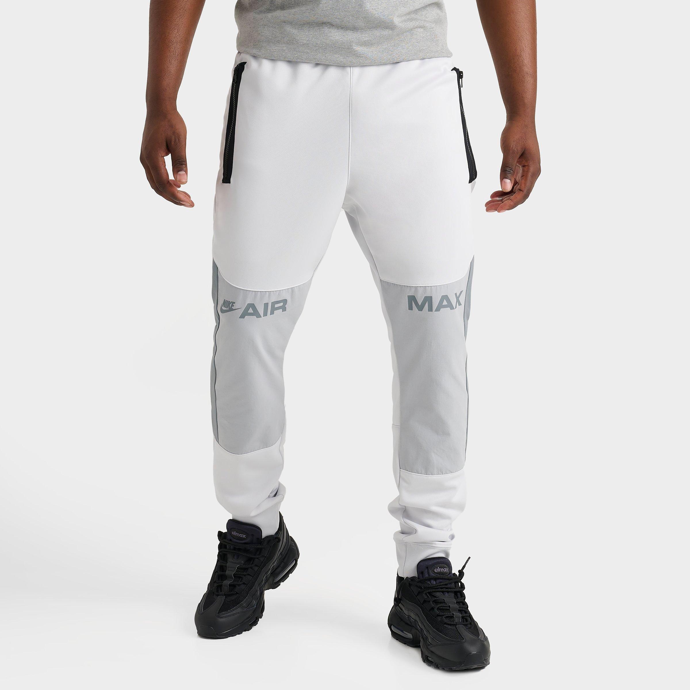 Nike Men's Sportswear Air Max Jogger Pants in White/Photon Dust Size XL 100% Polyester/Knit