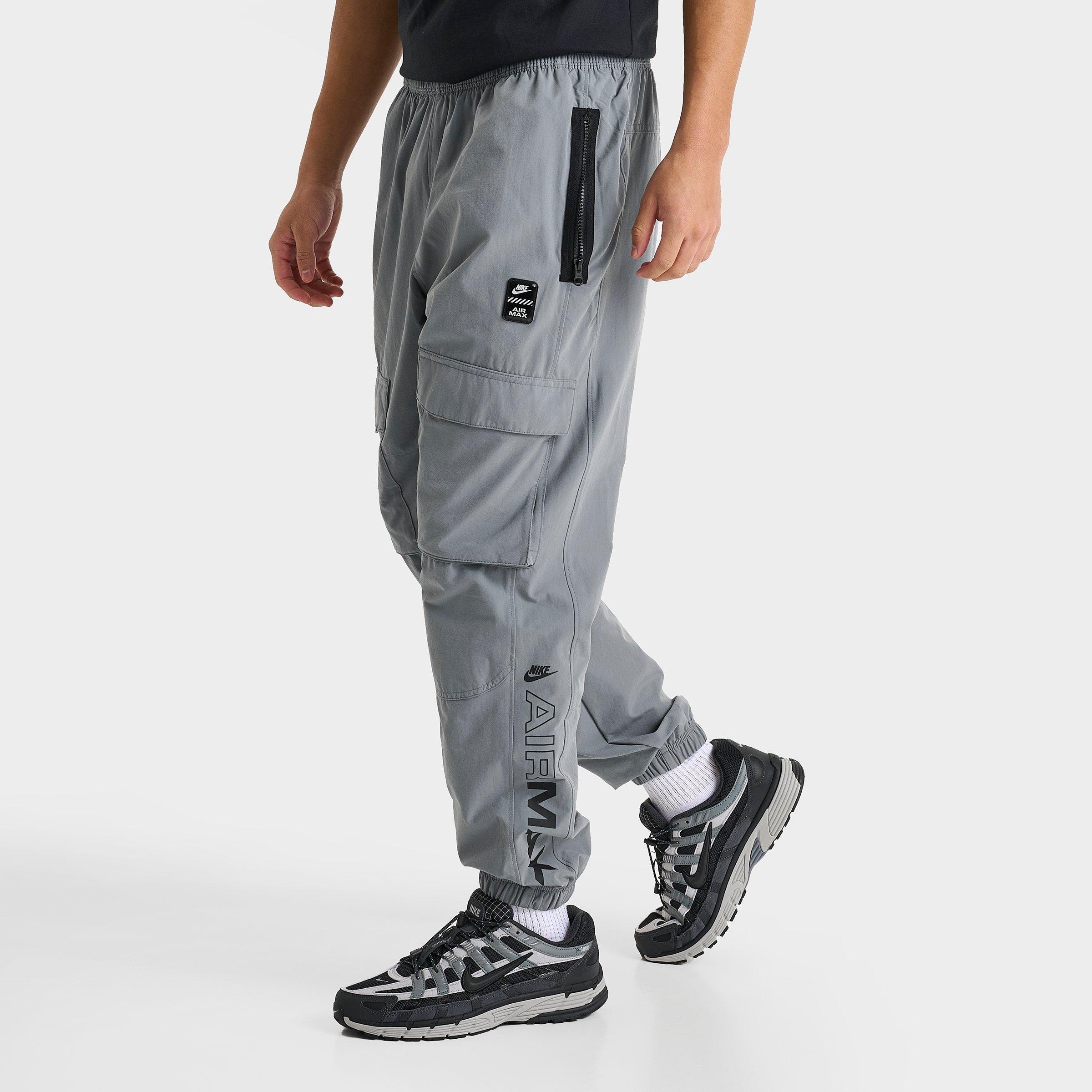 Nike Men's Sportswear Air Max Woven Cargo Pants in Grey/Cool Grey Size XL Nylon