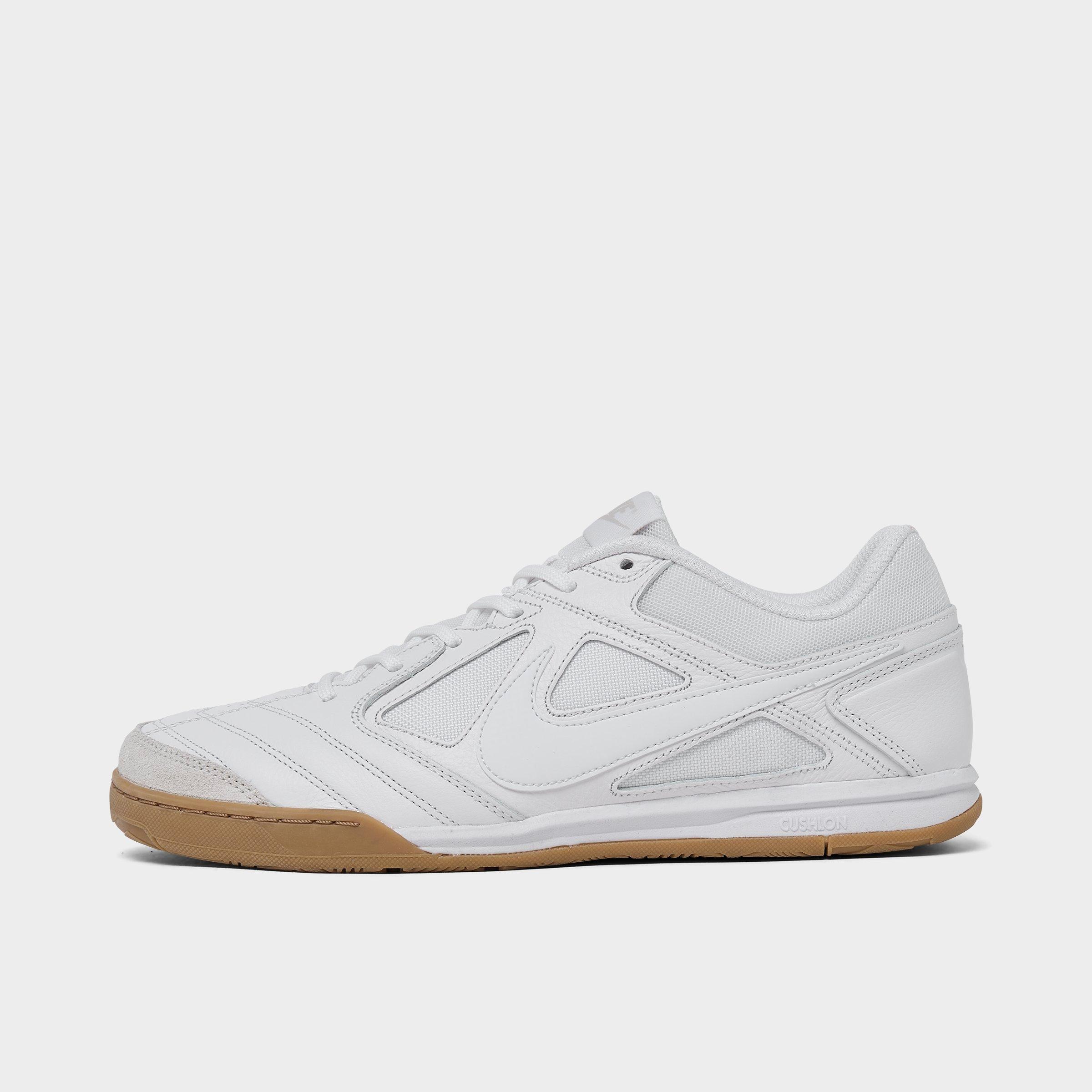 Nike Gato Low-cut Casual Shoes In White/white/gum Light Brown