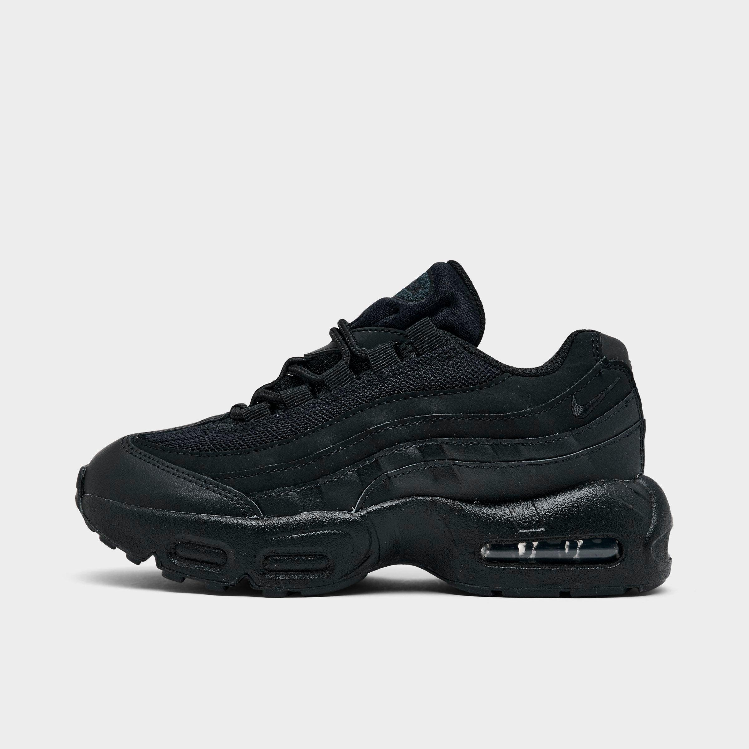 Nike Little Kids Air Max 95 Recraft Casual Shoes in Black Size: 1.0