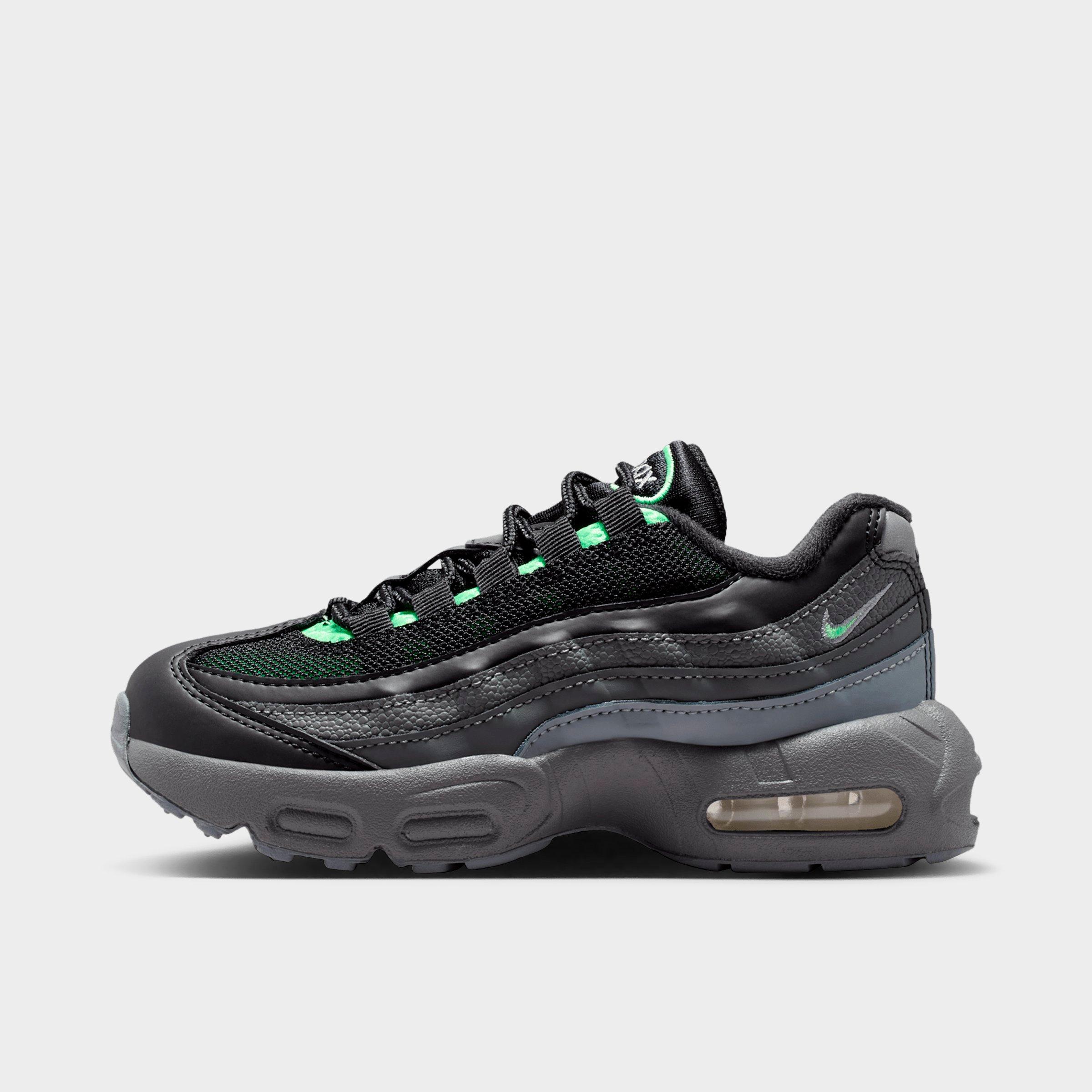 Nike Little Kids Air Max 95 Recraft Casual Shoes in Black/Cool Grey/Iron Grey Size: 13.5