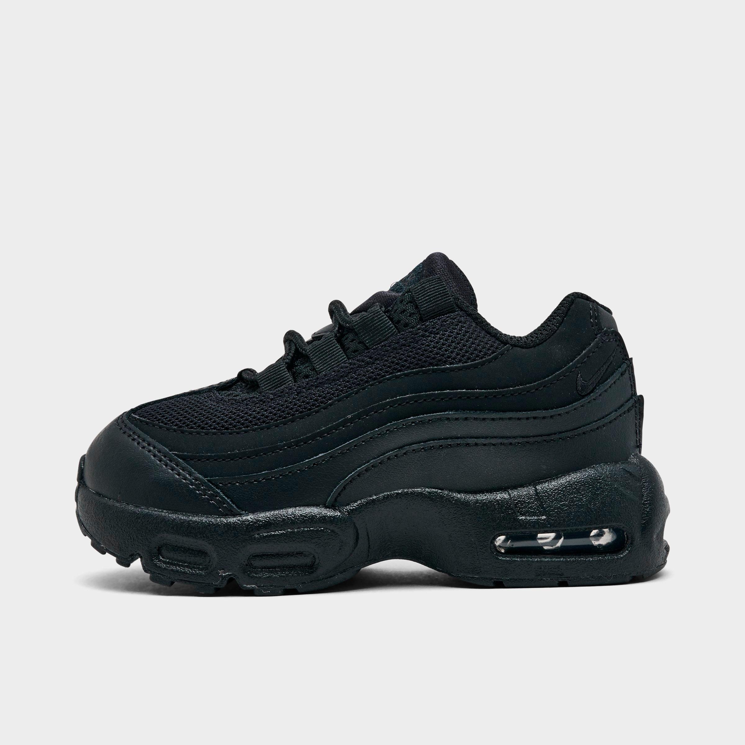Nike Kids Toddler Air Max 95 Recraft Casual Shoes in Black-Black-An Size: 4.0