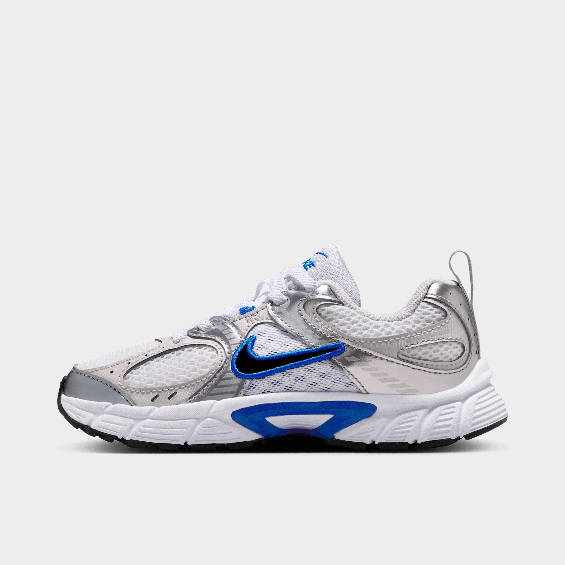 Nike Little Kids V5 RNR Stretch Lace Casual Shoes in White/Vast Grey/Photon Dust Size: 2.0