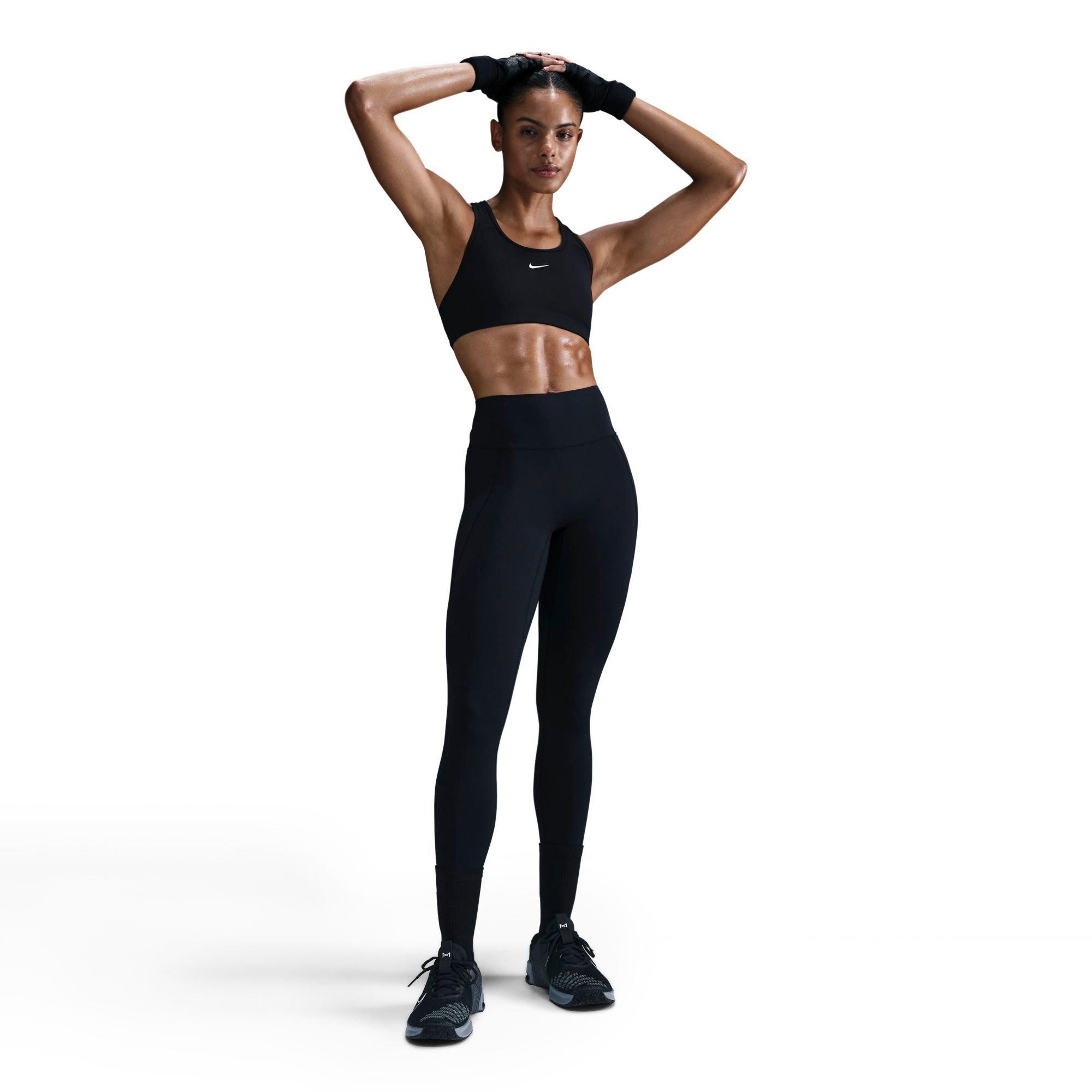 Nike Women's Universa High-Rise Full-Length Leggings (With Pockets) in Black/Anthra/Dk Smok Size: 2XS