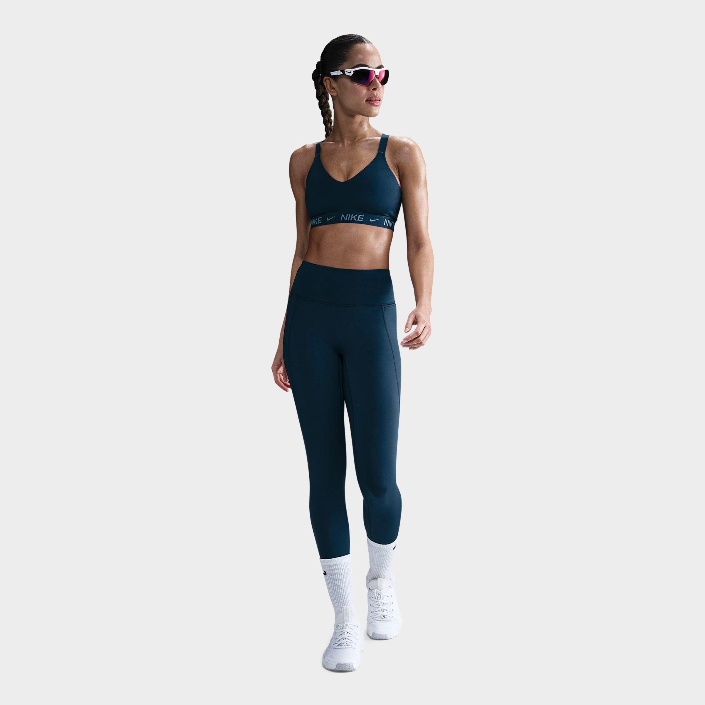 Nike Women's Universa High-Rise 7/8 Leggings (With Pockets) in Armory Navy/Anthra/R Size: 2XS