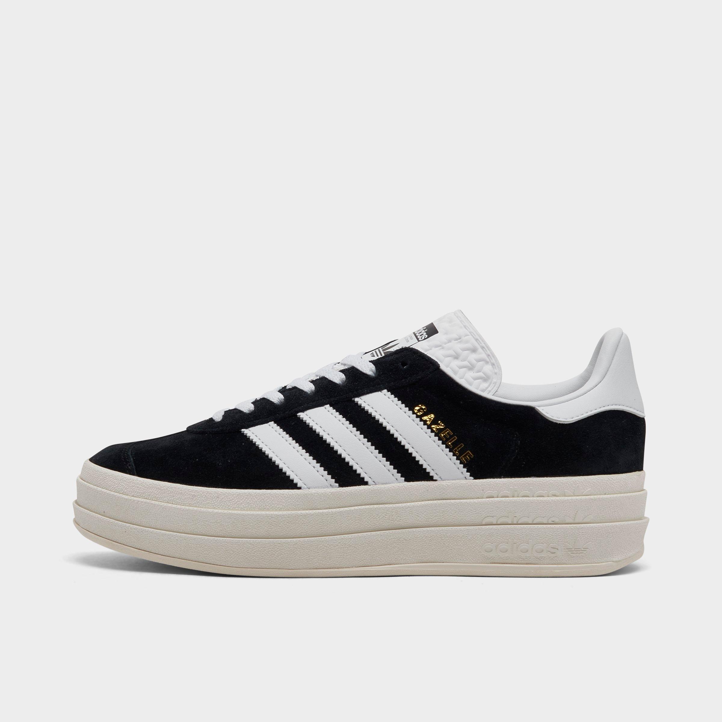 Adidas Originals Gazelle Bold Sneakers In Black/white/white