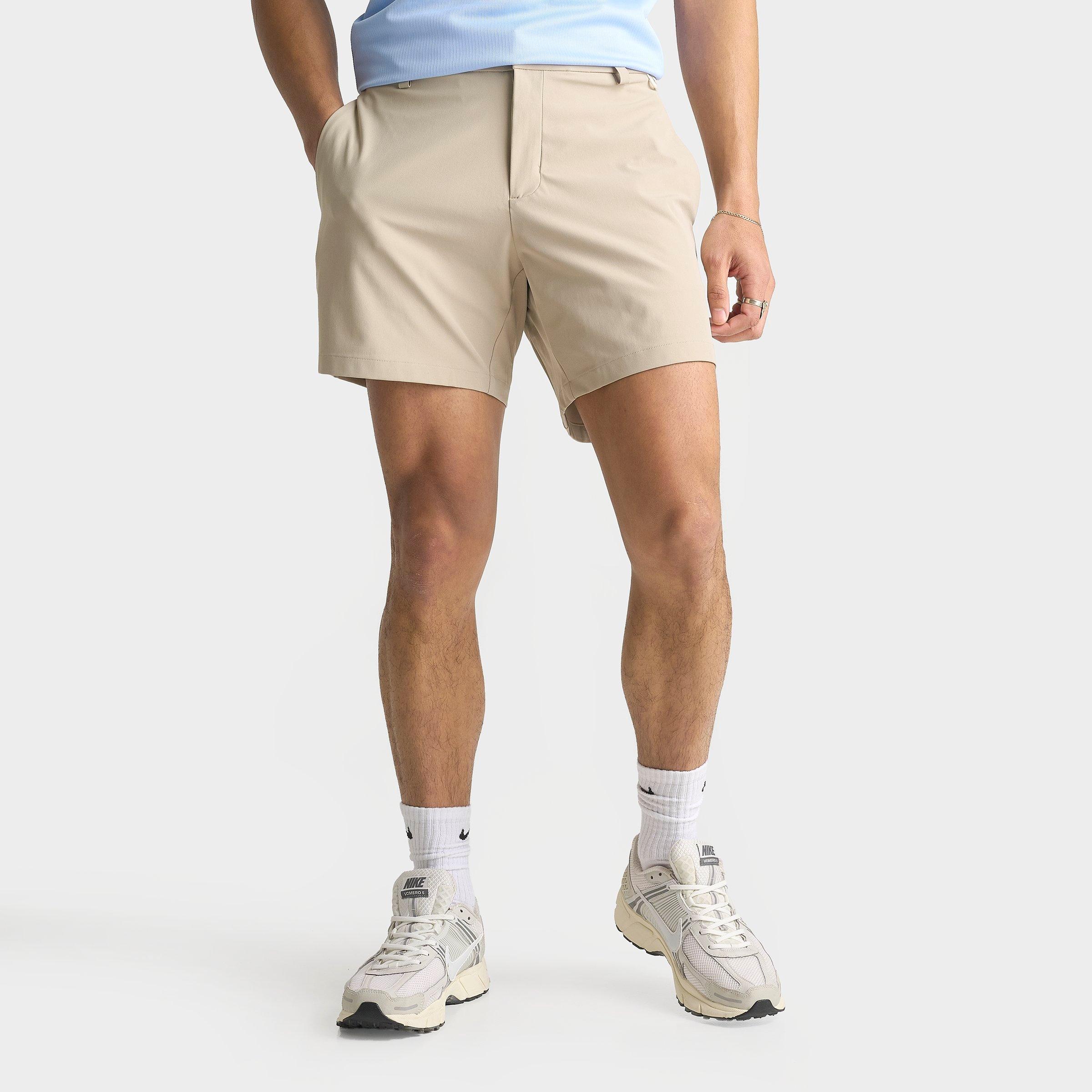 Nike Men's 24.7 PerfectStretch Dri-FIT 6" Shorts in Desert Khaki/Sail/Khaki Size: 30
