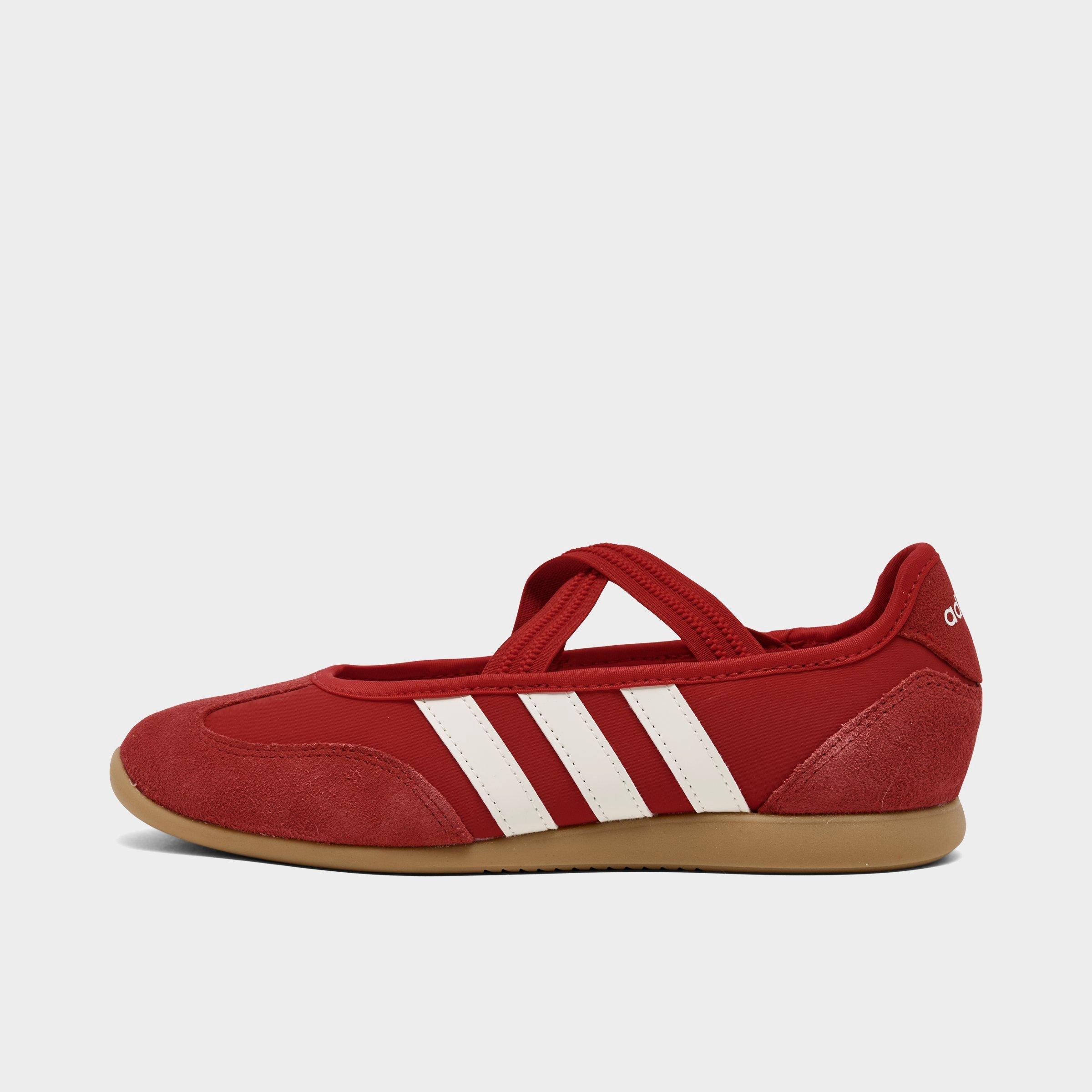 adidas Women's Barreda Mary Jane Casual Shoes in Better Scarlet/Off White/Gum Size: 8.0