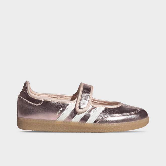Women's adidas Originals Samba Jane Metallic Leather Casual Shoes 