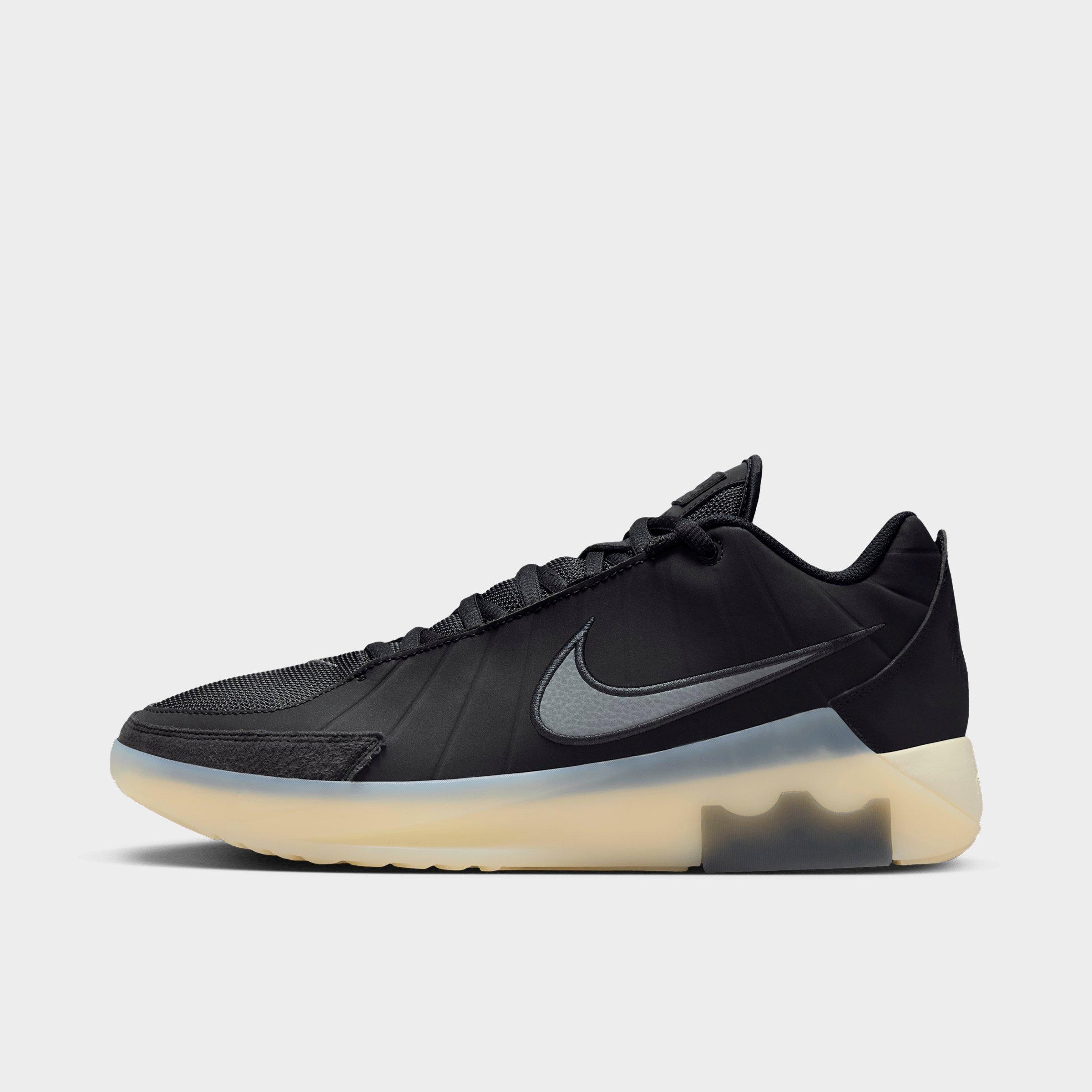 Nike Men's LeBron Witness 9 Basketball Shoes in Black/Coconut Milk/Iron Grey Size: 5.5