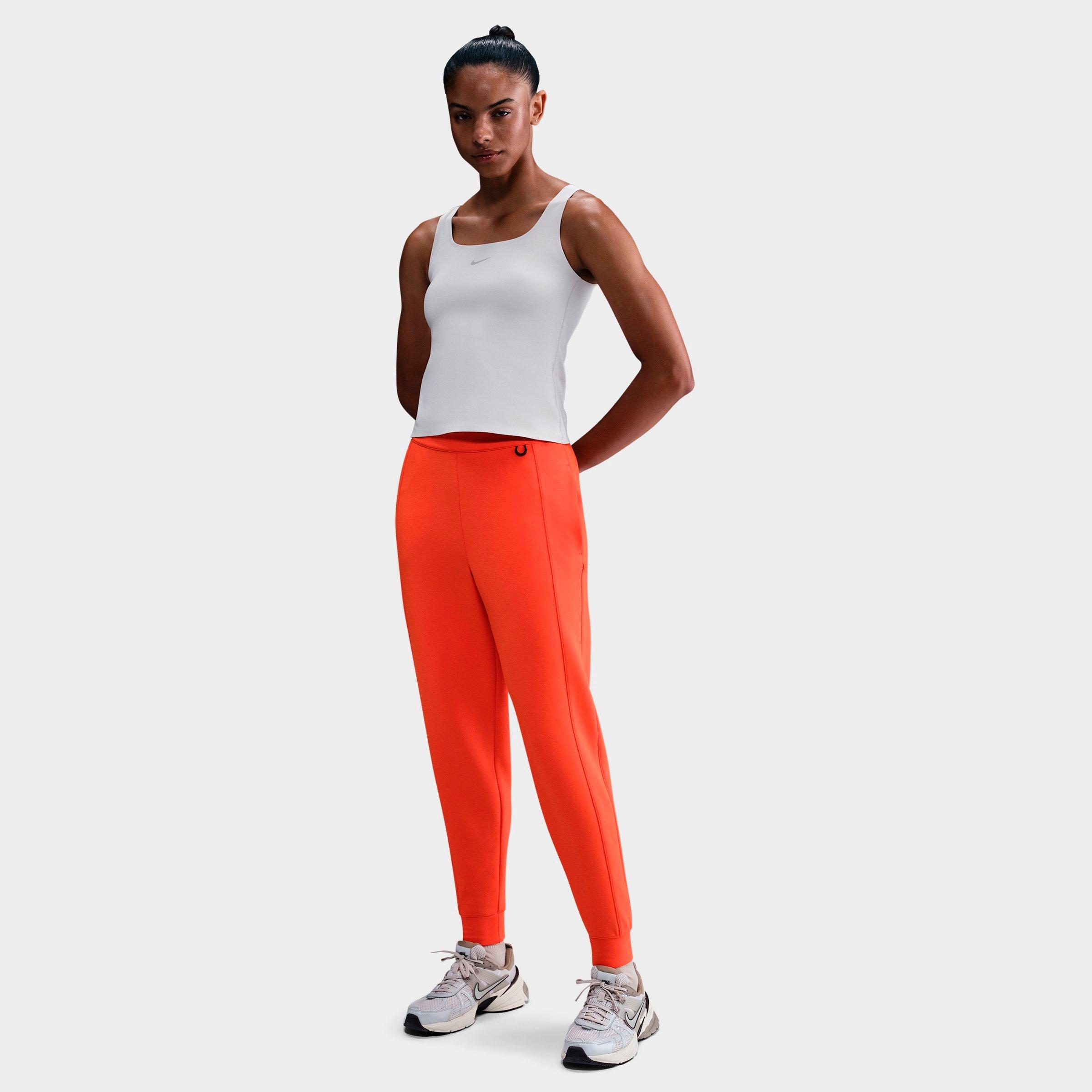 Nike Women's 24.7 Impossiblysoft Dri-fit Mid-rise Jogger Pants In Orange