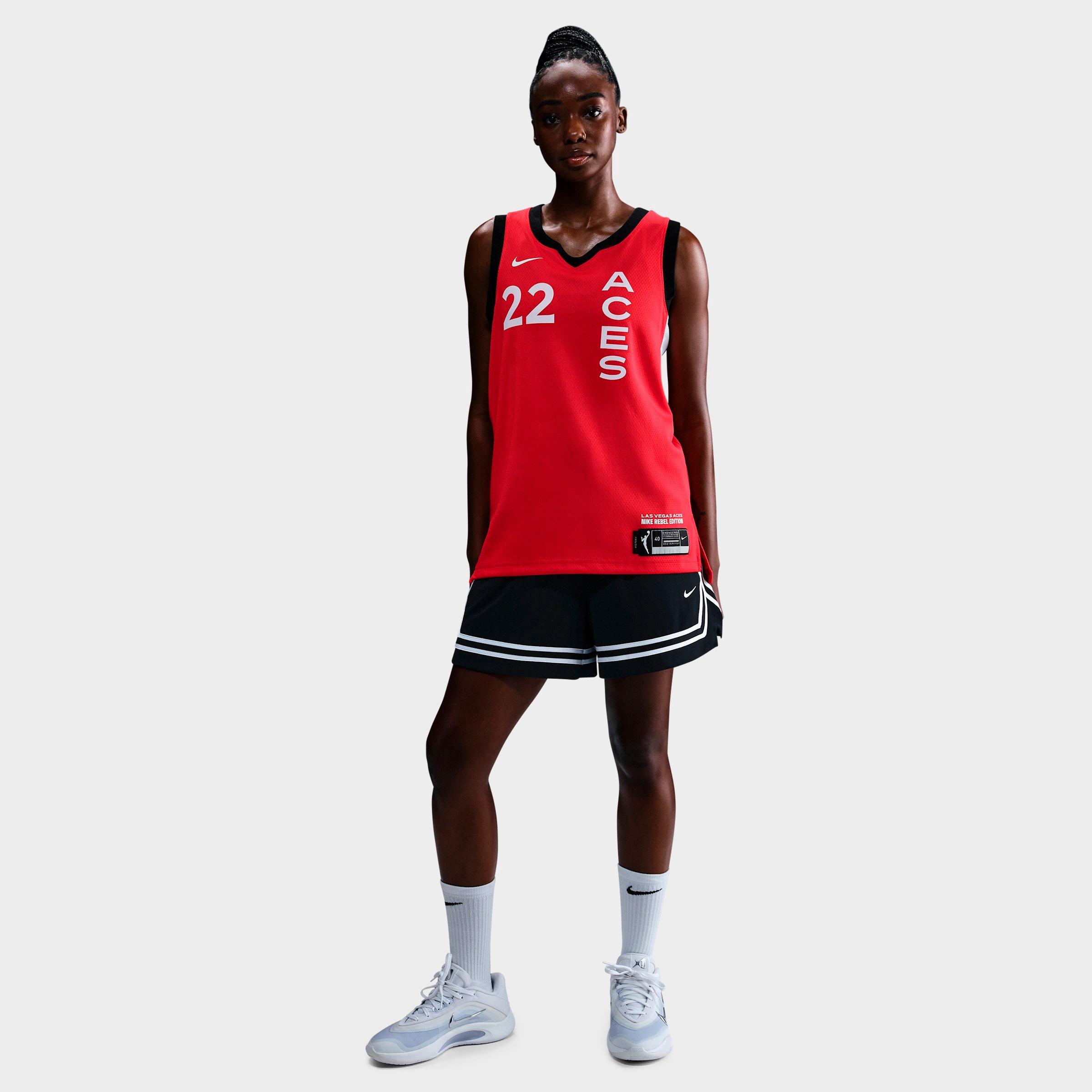 Nike Women's Dri-FIT Las Vegas Aces 2024 Rebel Edition WNBA Victory Replica Jersey in University Red Size: XS