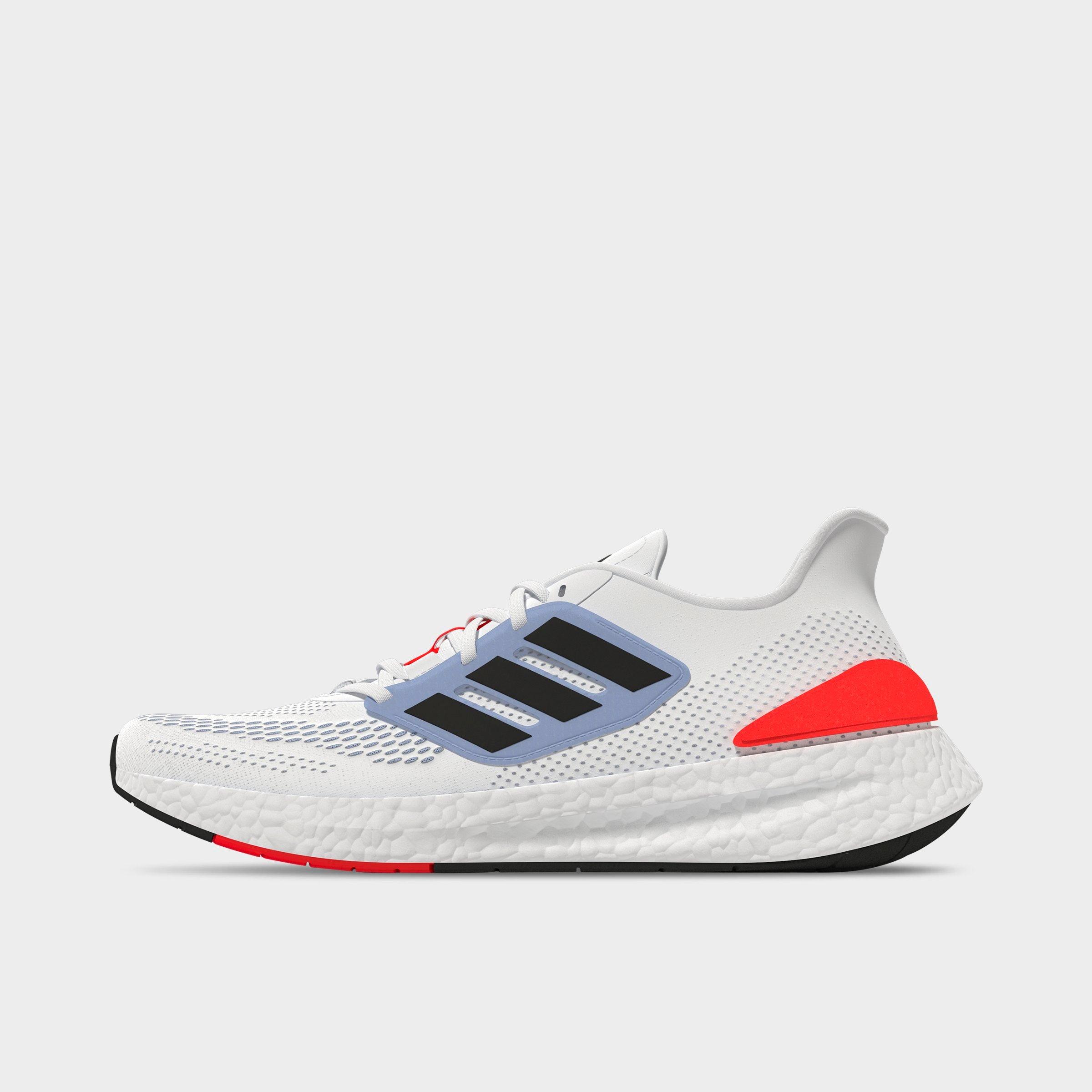 adidas gazelle silver green womens adidas Men's Pureboost 22 Running Shoe, Black/White/Solar Yellow, 9 main image 1