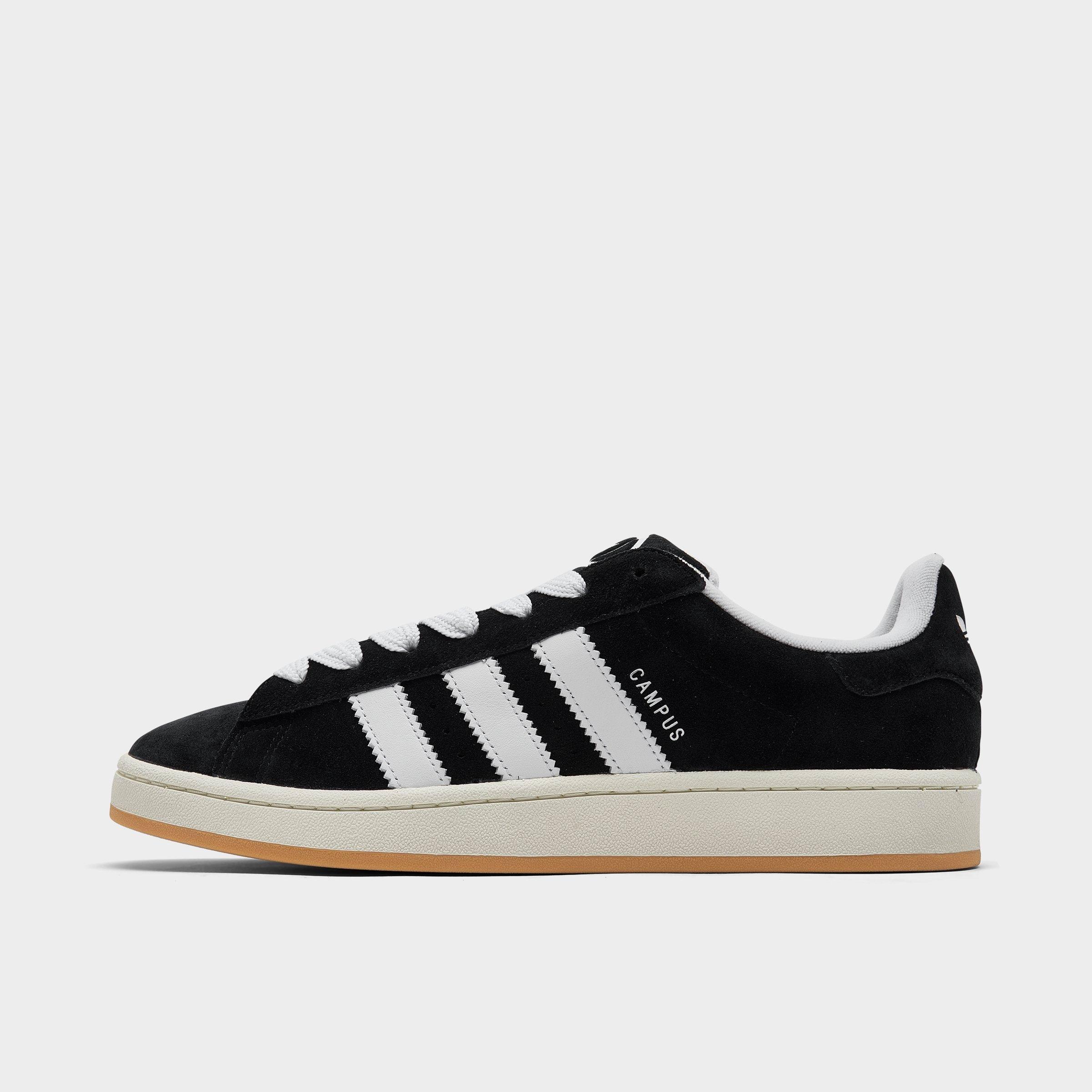 Adidas Originals Campus 00s Leather-trimmed Suede Sneakers In Black/white