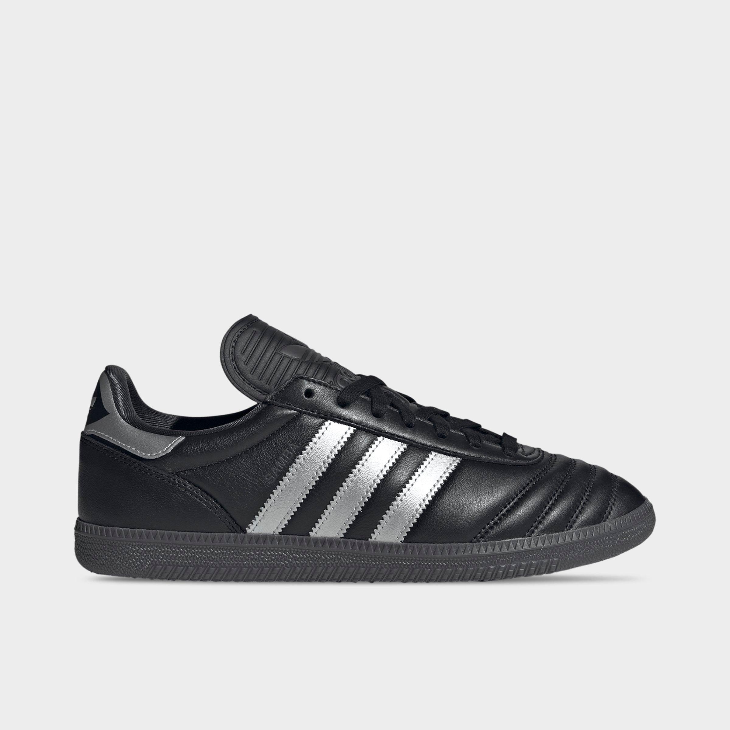 adidas Men's Originals Samba JP Casual Shoes in Black/Silver Metallic/Utility Black Size: 7.5