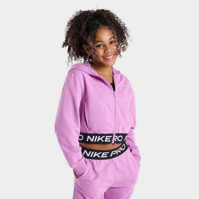 Girls' Big Kids' Nike Pro Fleece Dri-FIT Full-Zip Hoodie