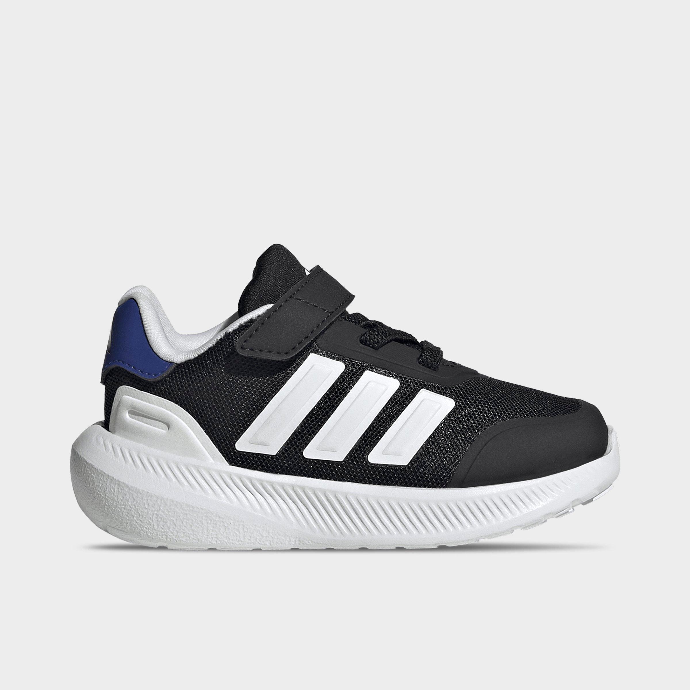 adidas Kids Toddler X_PLR Path Hook-And-Loop Stretch Lace Casual Shoes in Semi Lucid Blue/Cloud White/Core Black Size: 6.5