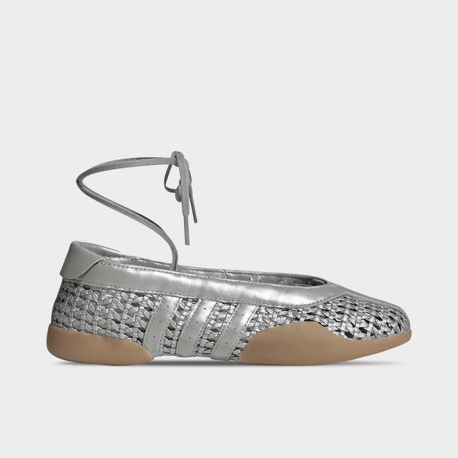 Women's adidas Originals Taekwondo Mei Woven Metallic Leather Ballet Casual Shoes