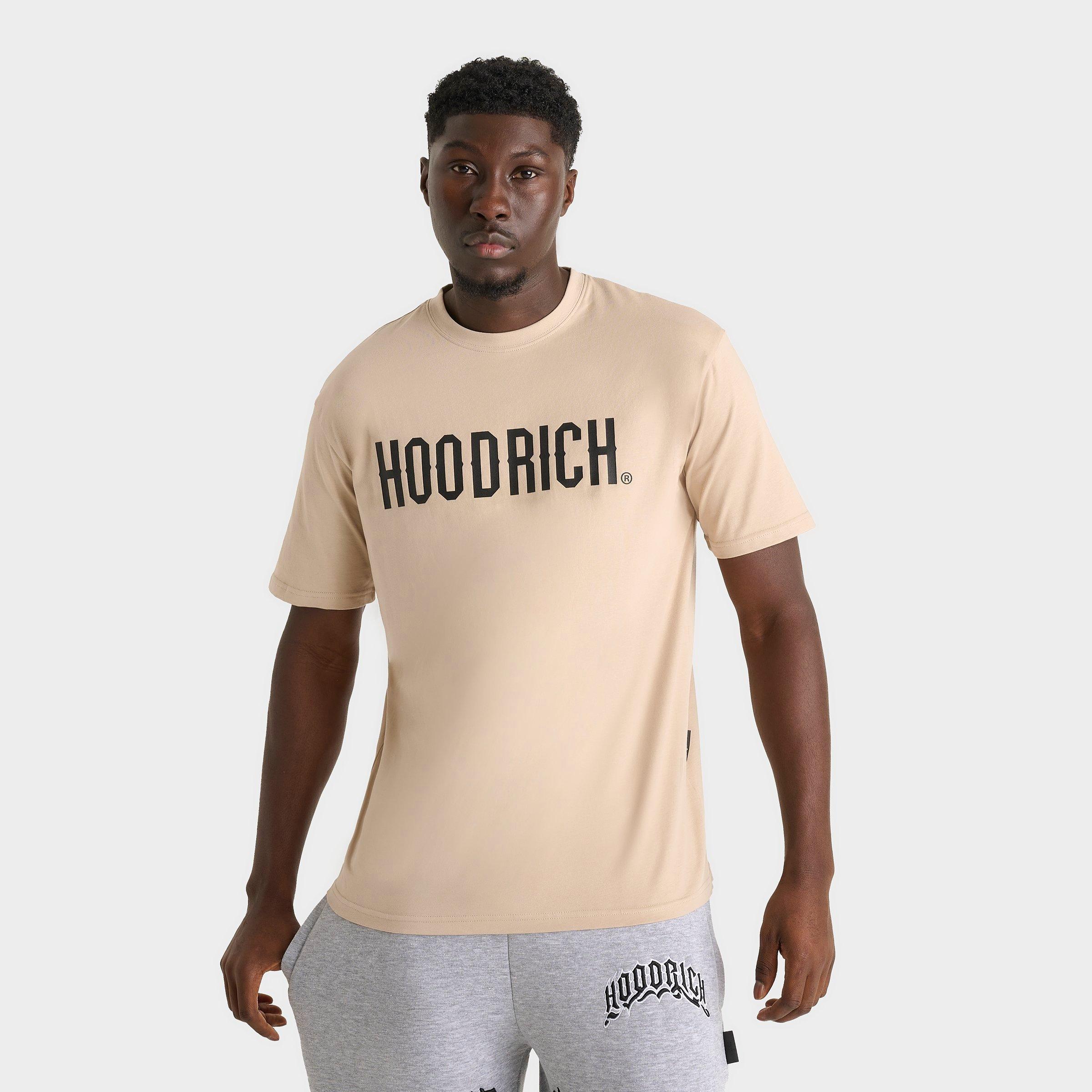 Hoodrich Men's OG Core T-Shirt in Beige/Oxford Tan Size Large 100% Cotton