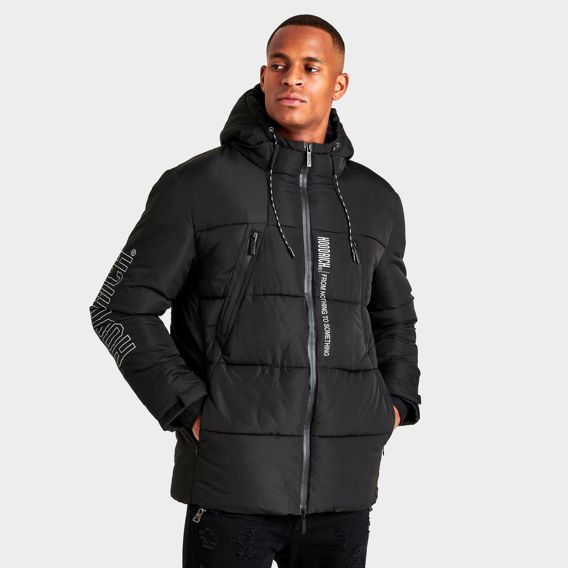 Mens Hoodrich Hoodrich Black Coat Mens Hood Rich Coats Hoodrich OG