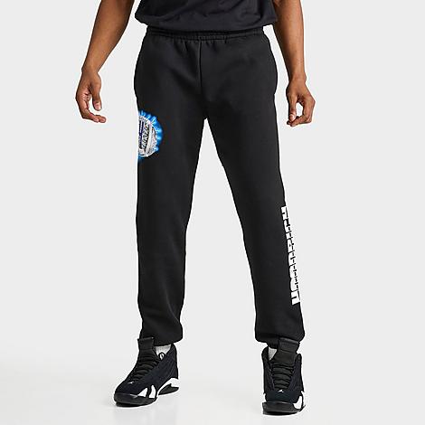 Shop Hoodrich Men's Championship Jogger Pants In Black/white/deja Blue