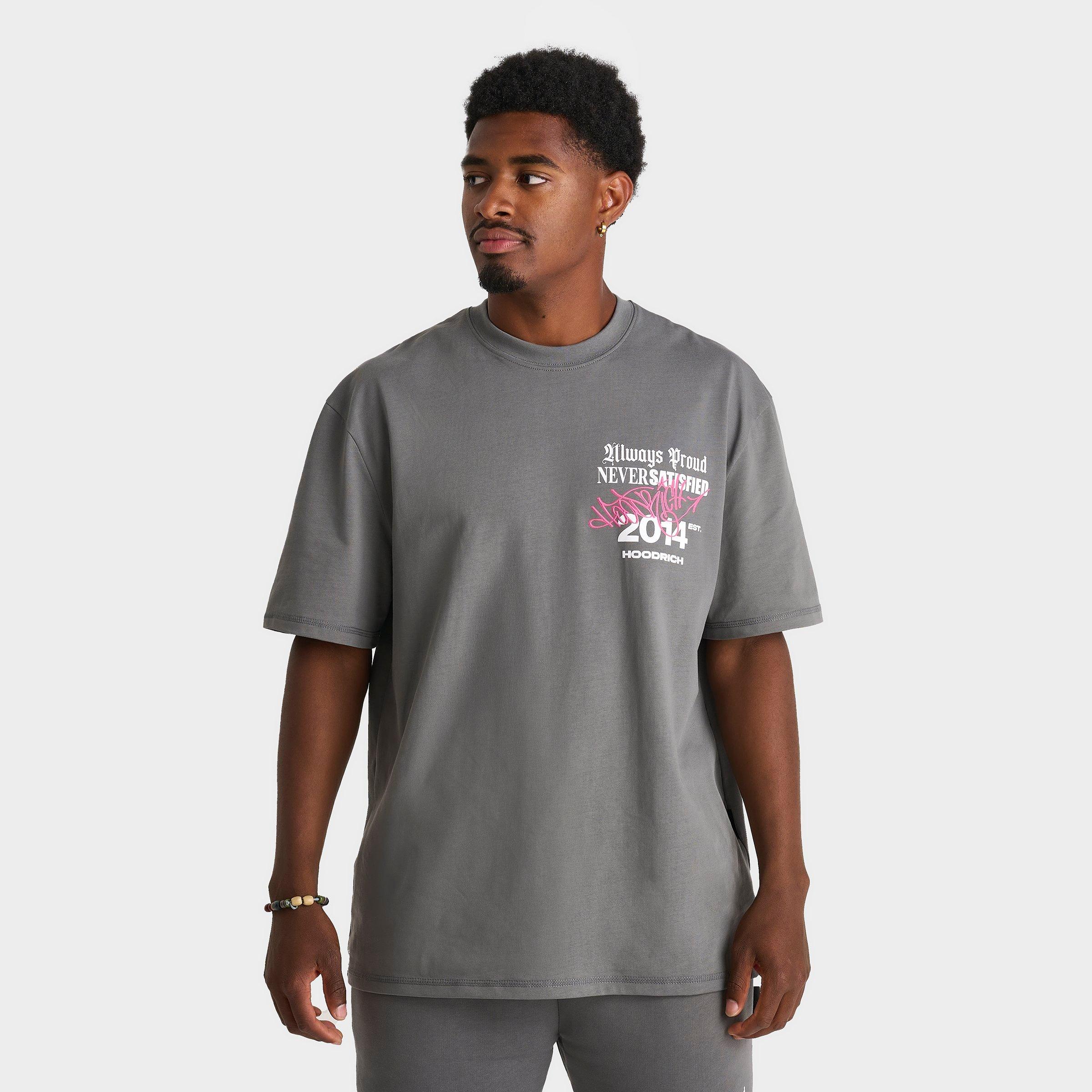 Hoodrich Men's Stamp Tag T-Shirt in Grey Size: Small
