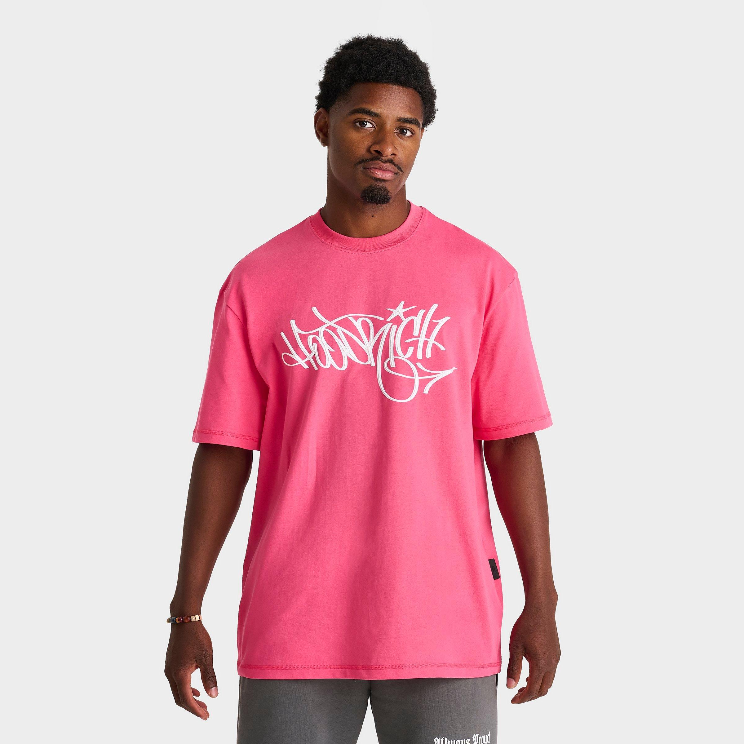 Hoodrich Men's Tag T-Shirt in Pink Size: Small