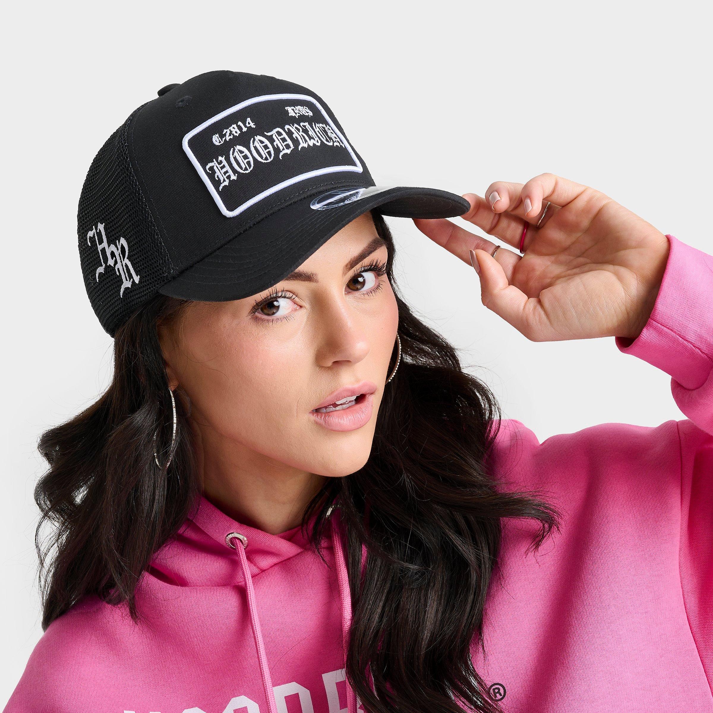 Hoodrich OG Block Five Panel Trucker Hat in Black/White