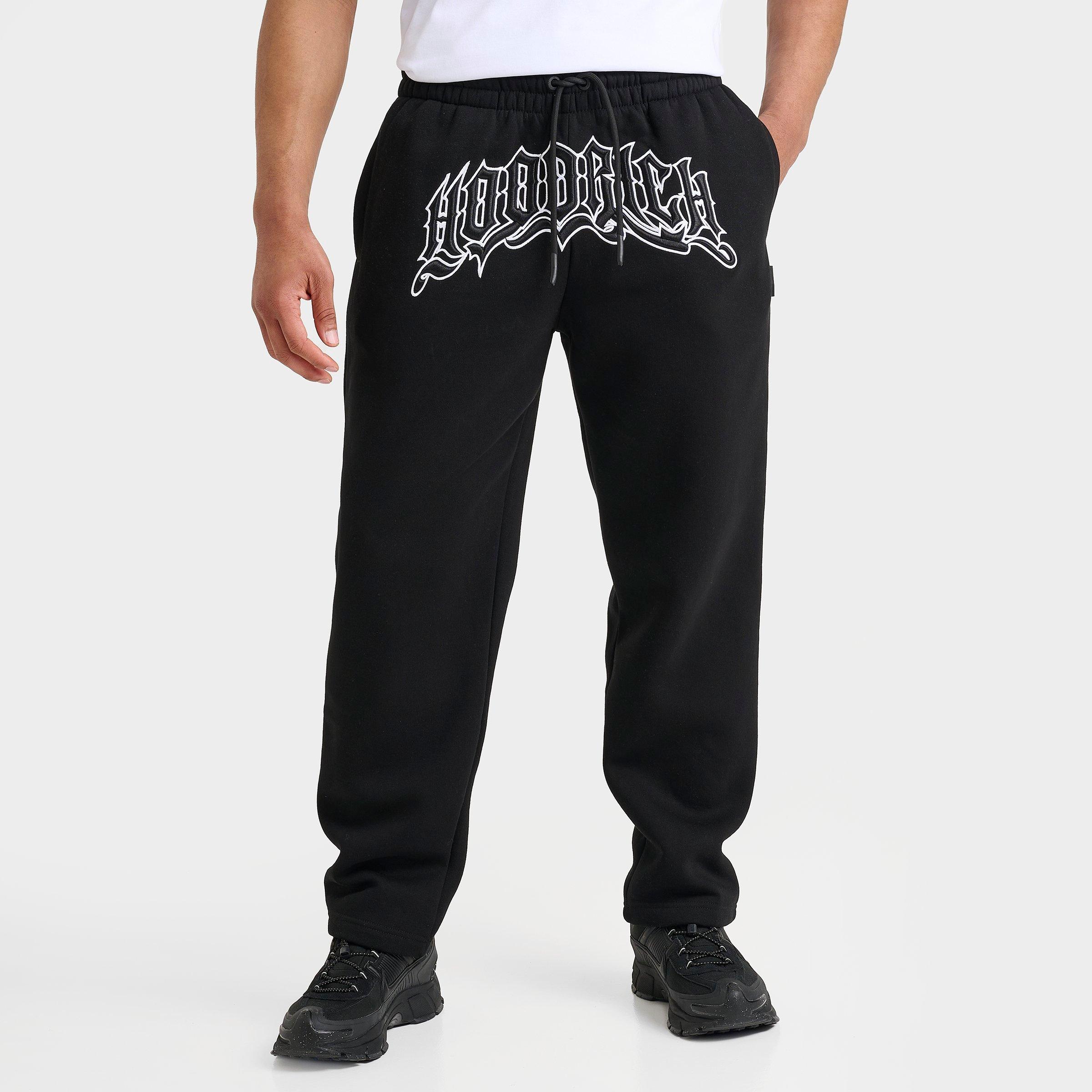 Hoodrich Men's OG Ritual Open-Hem Jogger Pants in Black/White Size: Small