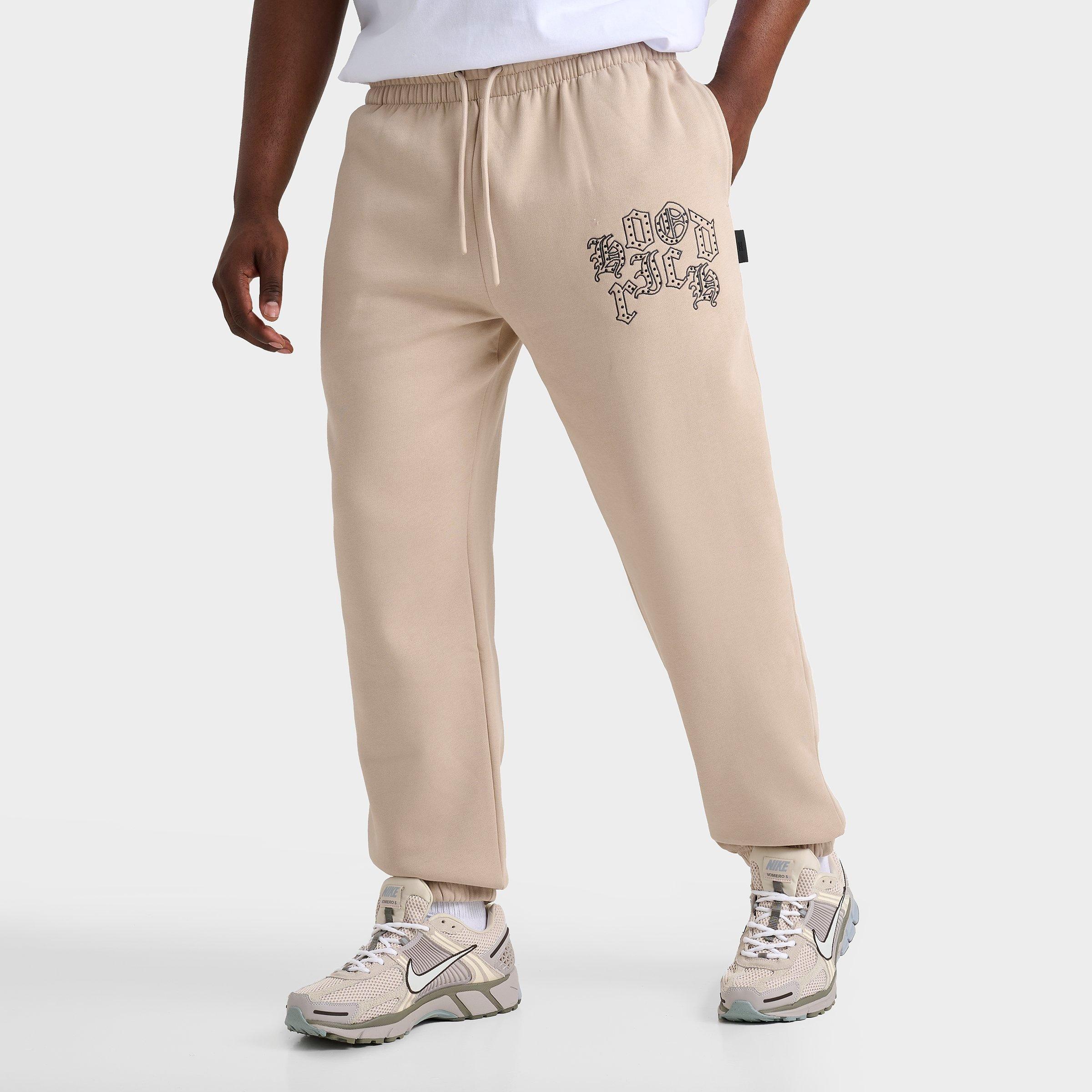 Hoodrich Men's Crown Jogger Sweatpants in Beige/Oxford Tan Size 2XL Cotton/Polyester/Fleece