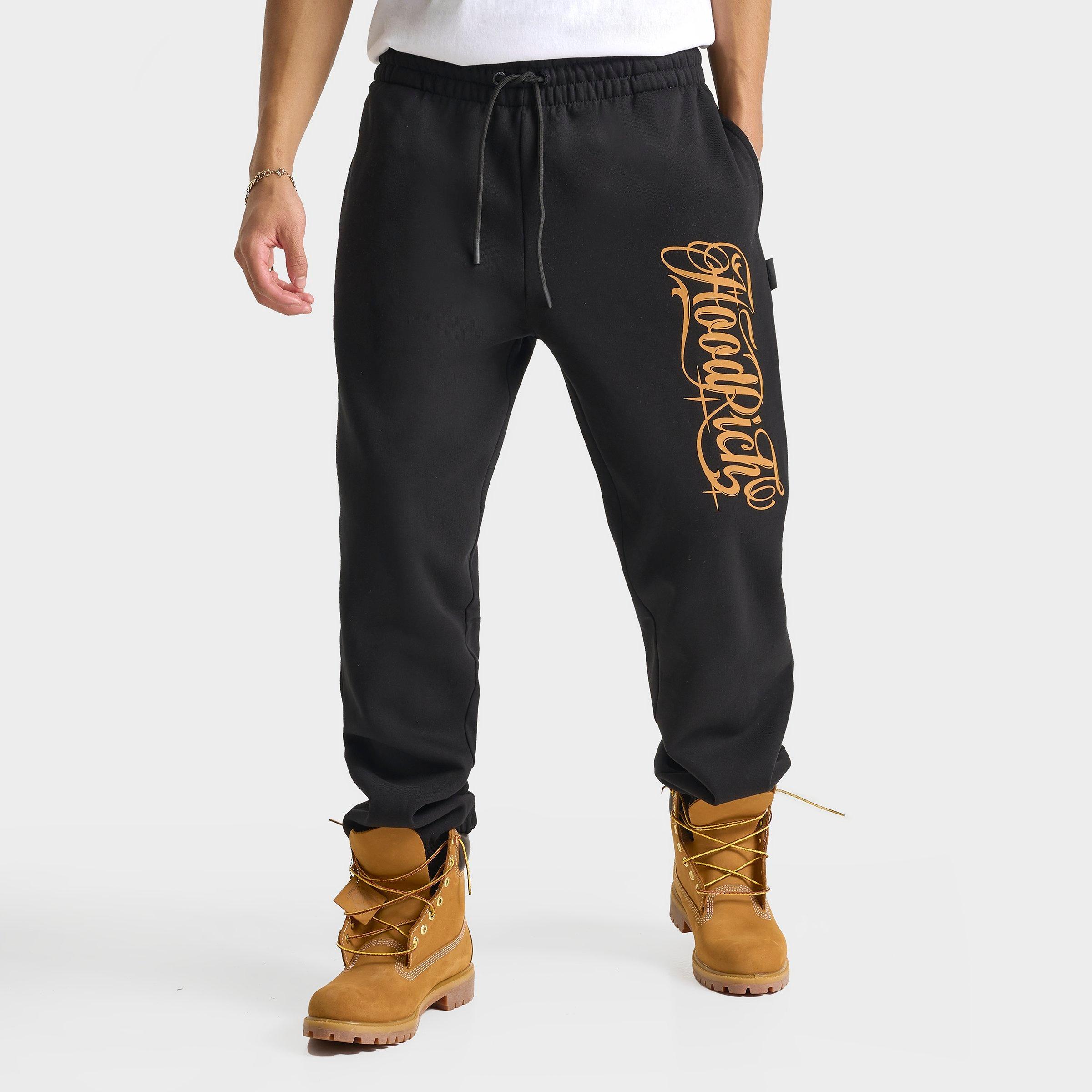 Hoodrich Men's Legacy Jogger Pants in Black/Black Size Small Fleece