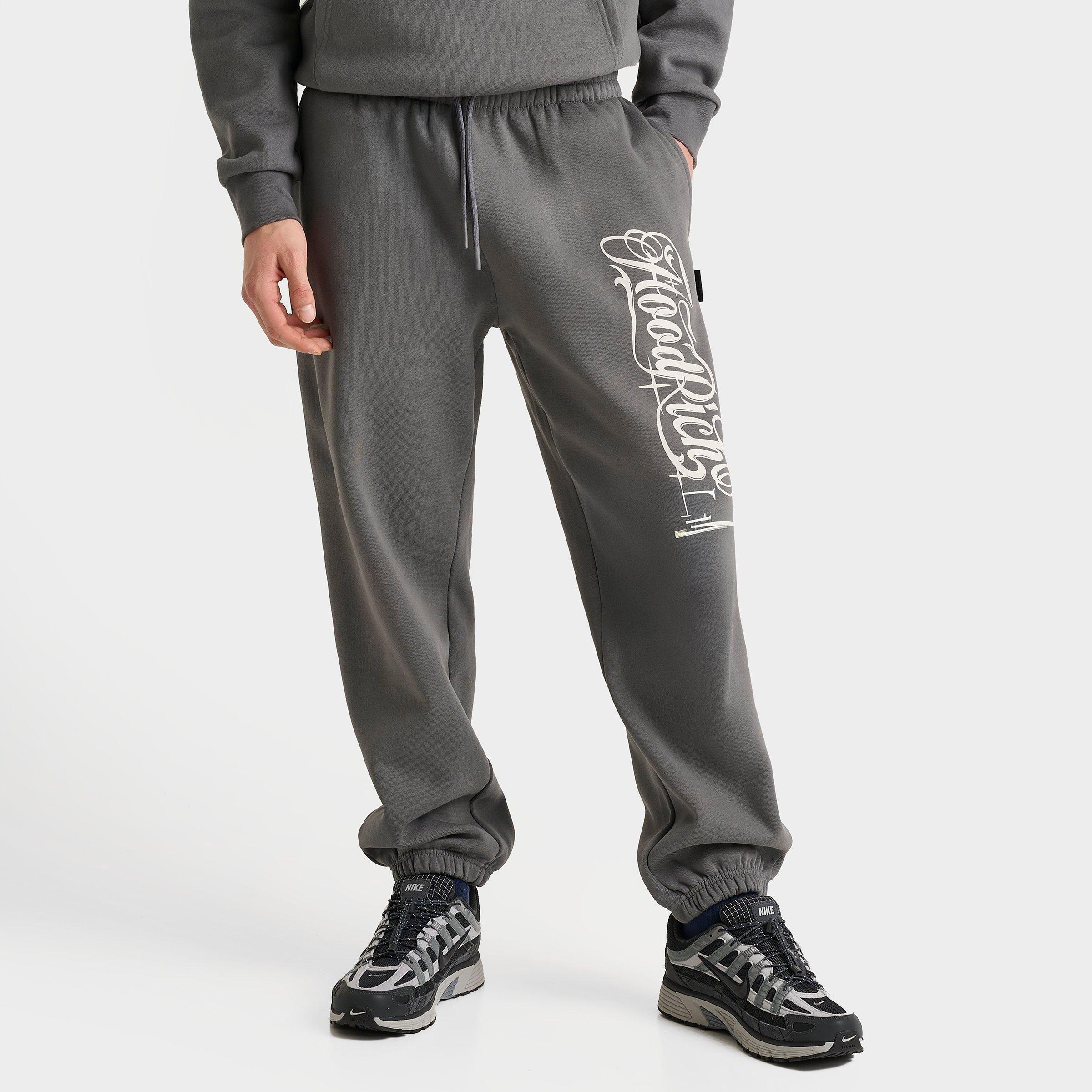 Hoodrich Men's Legacy Jogger Pants in Grey/Grey Size Medium Fleece