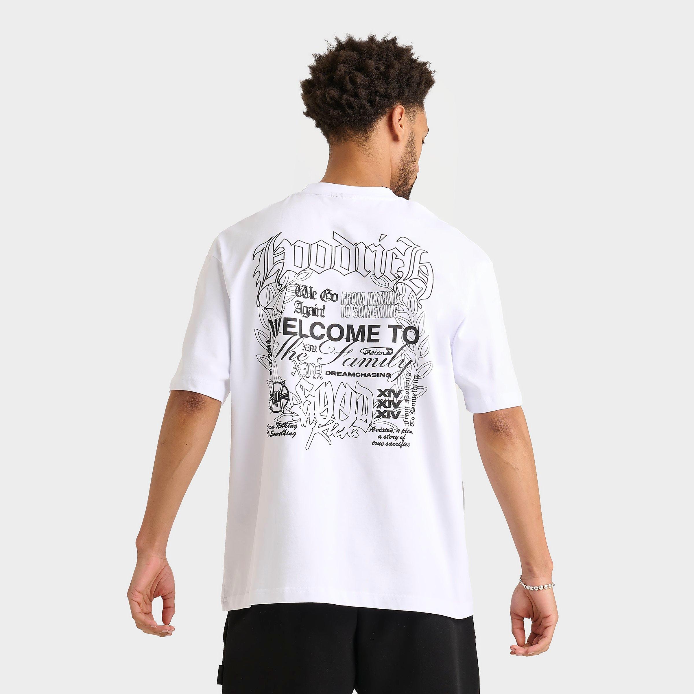 Hoodrich Men's Asphalt Oversized T-Shirt in White/White Size Large 100% Cotton