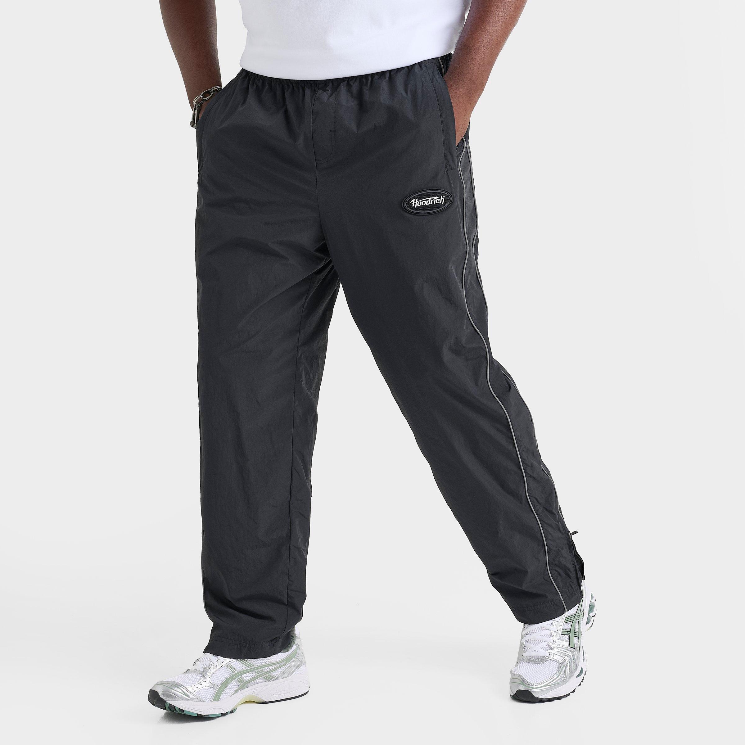 Hoodrich Men's Cypher Woven Track Pants in Black/Reflective Size: Small